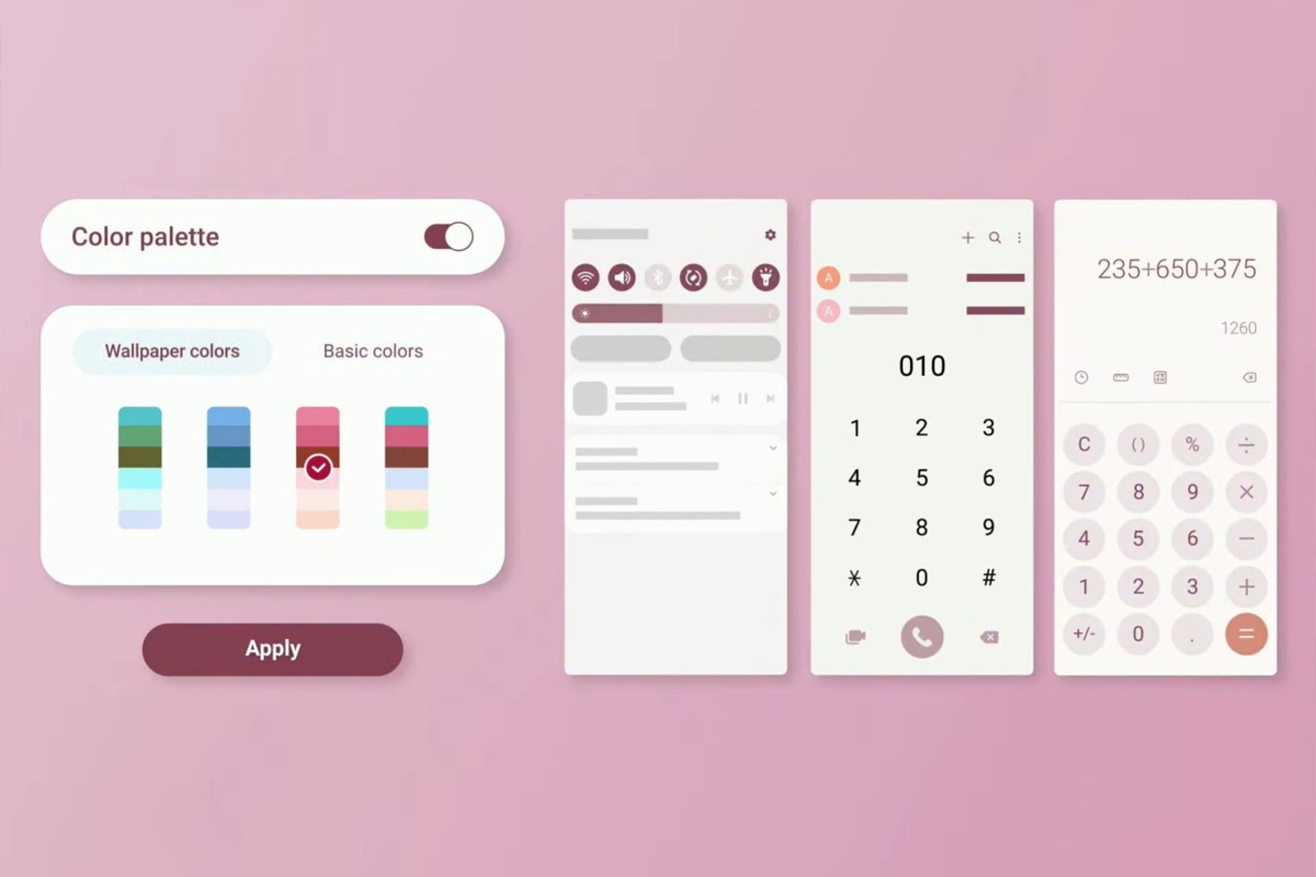 تم های رنگی One UI 5 سامسونگ