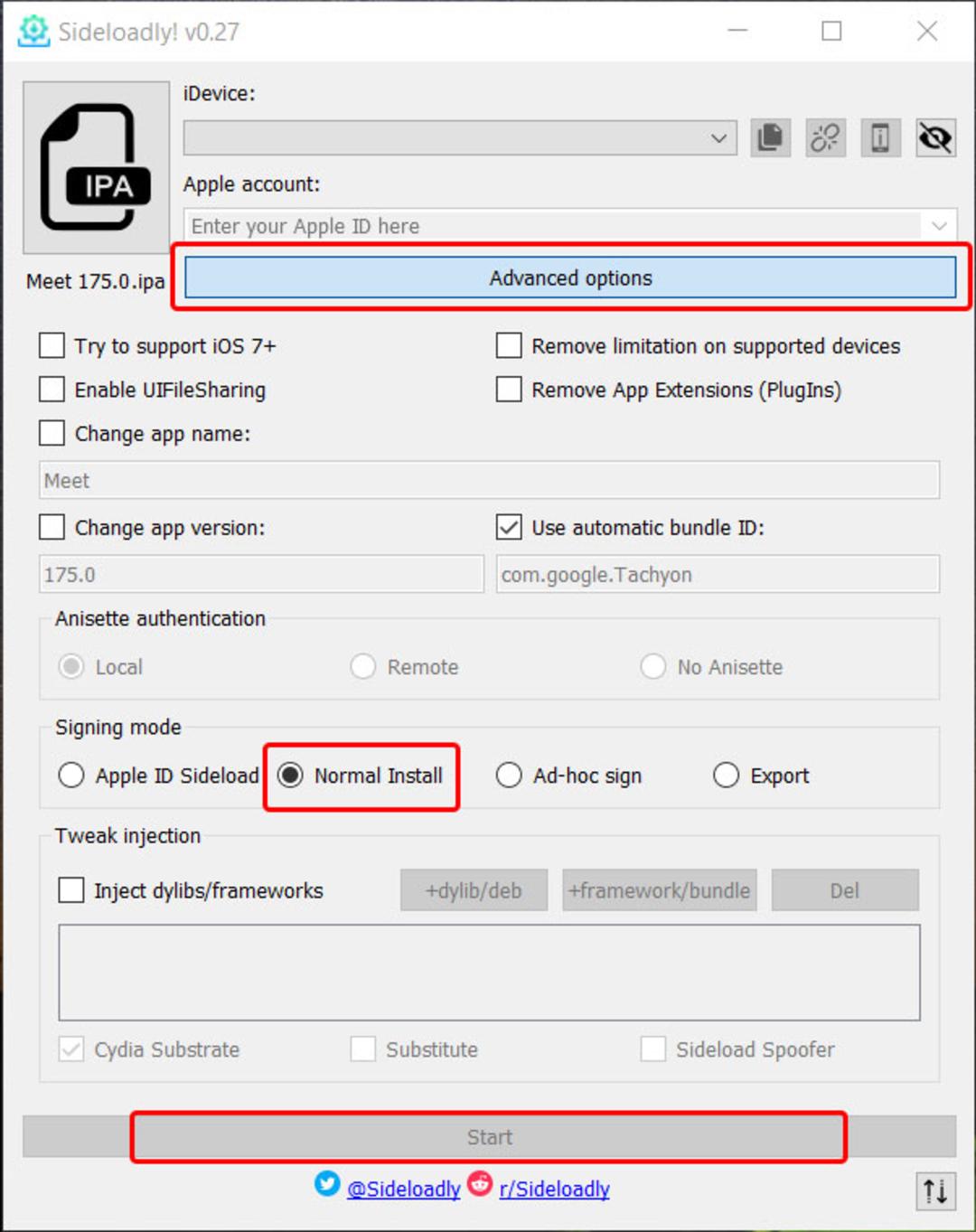 نصب برنامه های آیفون با Sideloadly