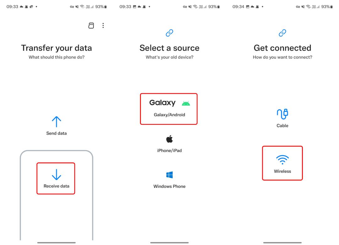 انتقال پیامک ها با Smart Switch سامسونگ