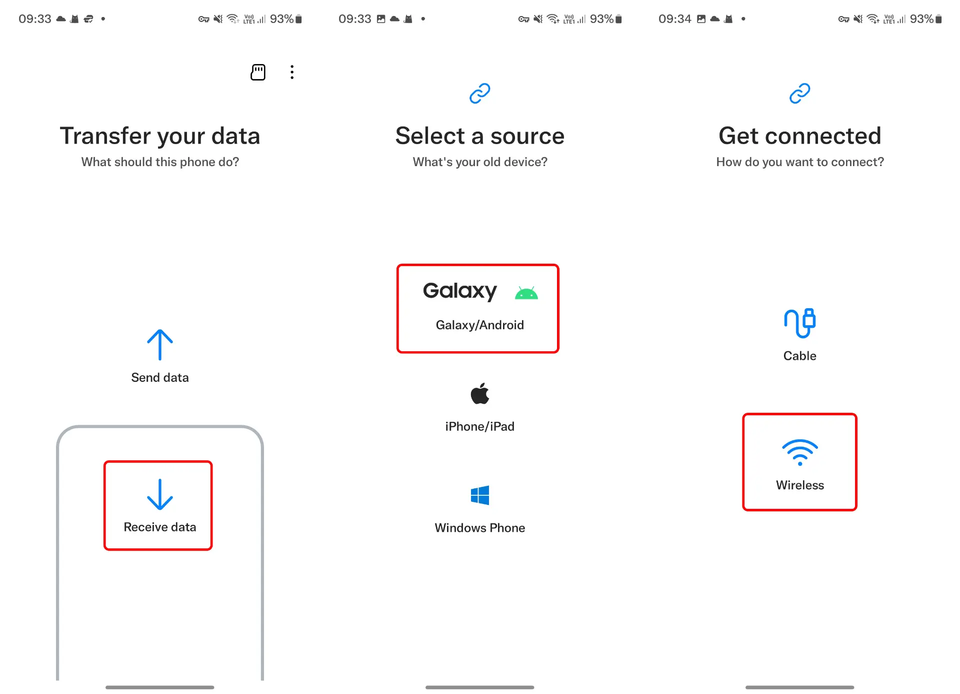 انتقال پیامک ها با Smart Switch سامسونگ