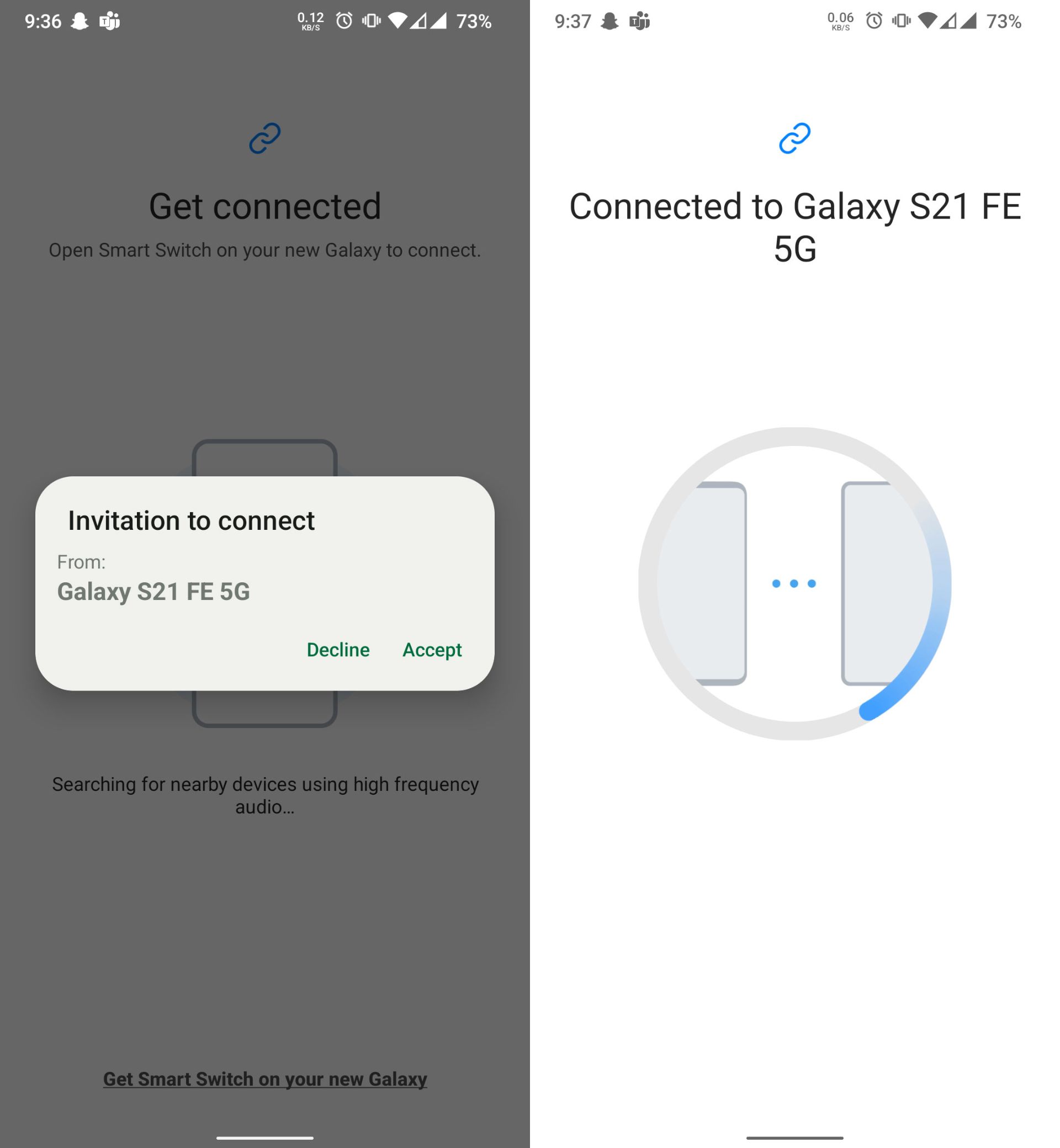 انتقال پیامک ها با Smart Switch سامسونگ