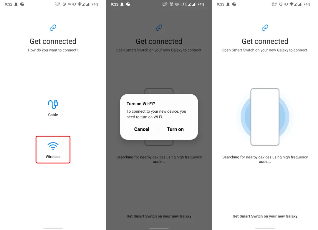 انتقال پیامک ها با Smart Switch سامسونگ