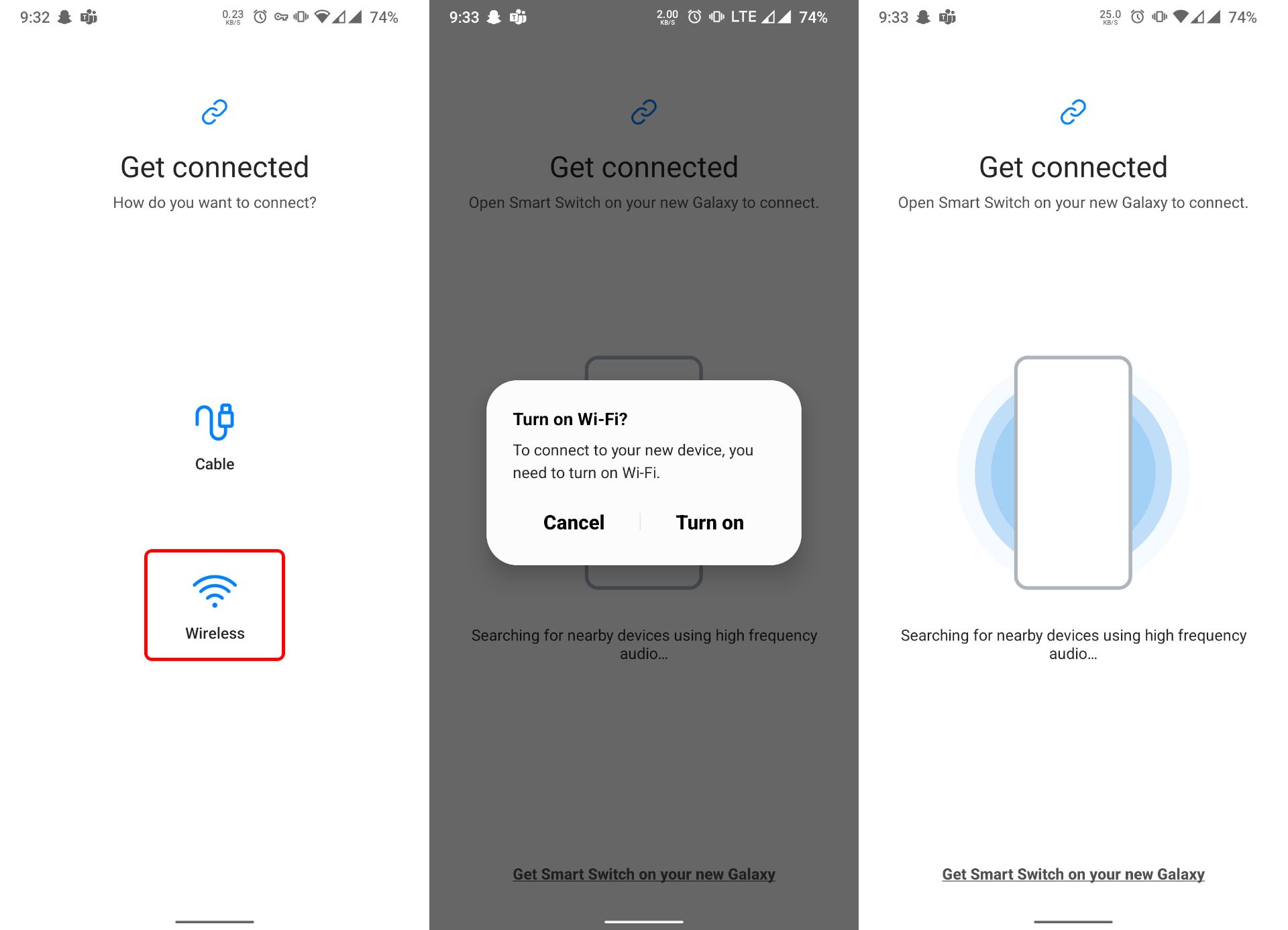 انتقال پیامک ها با Smart Switch سامسونگ