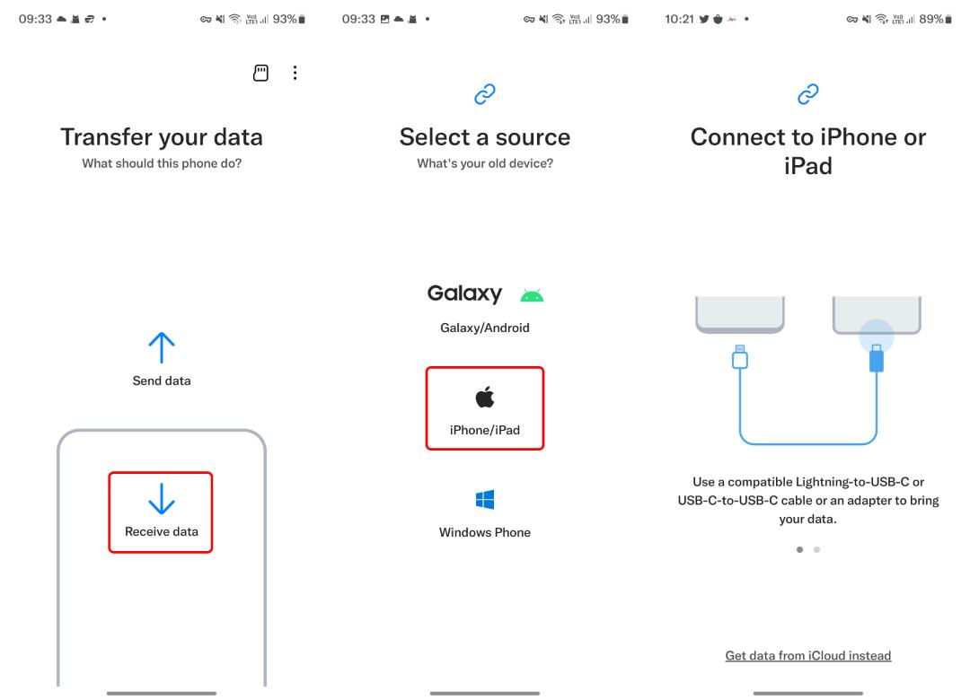 انتقال پیامک ها با Smart Switch سامسونگ