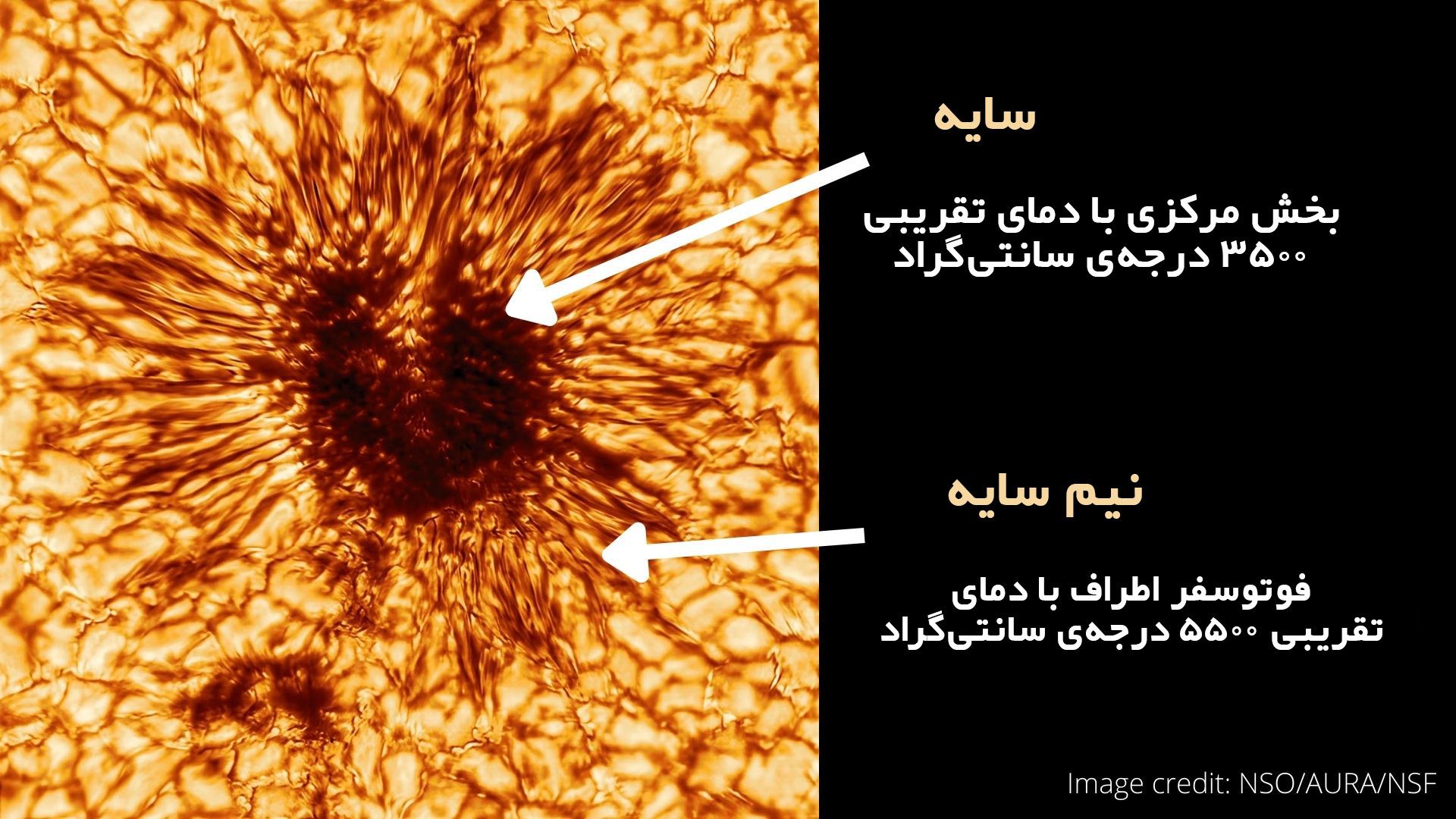 اجزای لکه خورشیدی