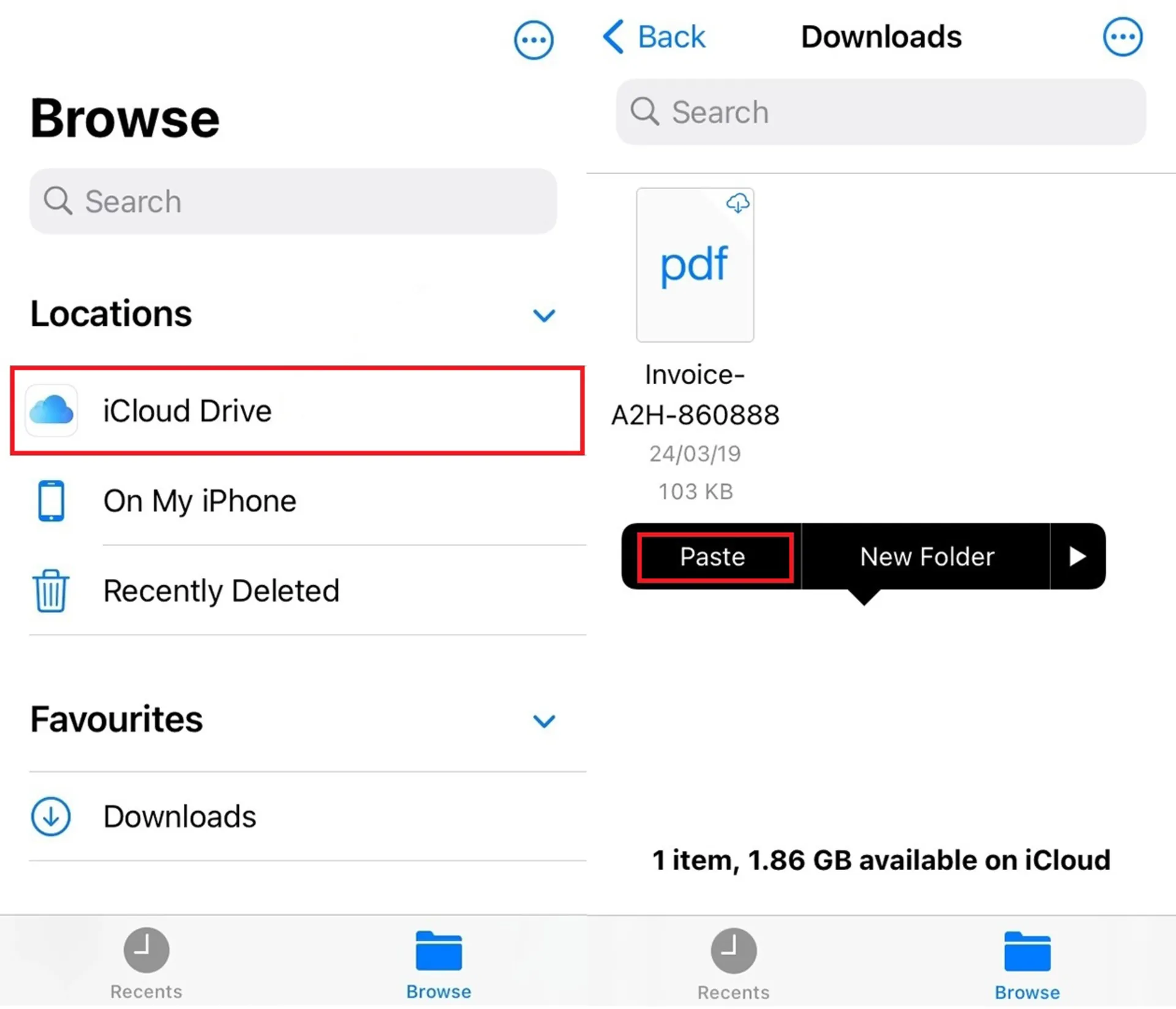۱-انتقال فایل از آیفون به کامپیوتر از طریق iCloud Drive