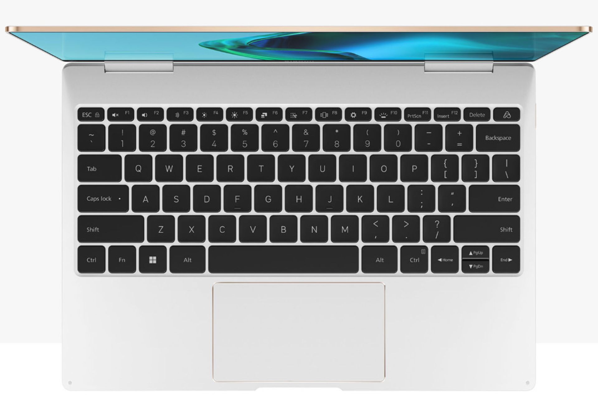 کیبورد شیائومی بوک ایر ۱۳ لپ تاپ Xiaomi Book Air 13 از نمای بالا