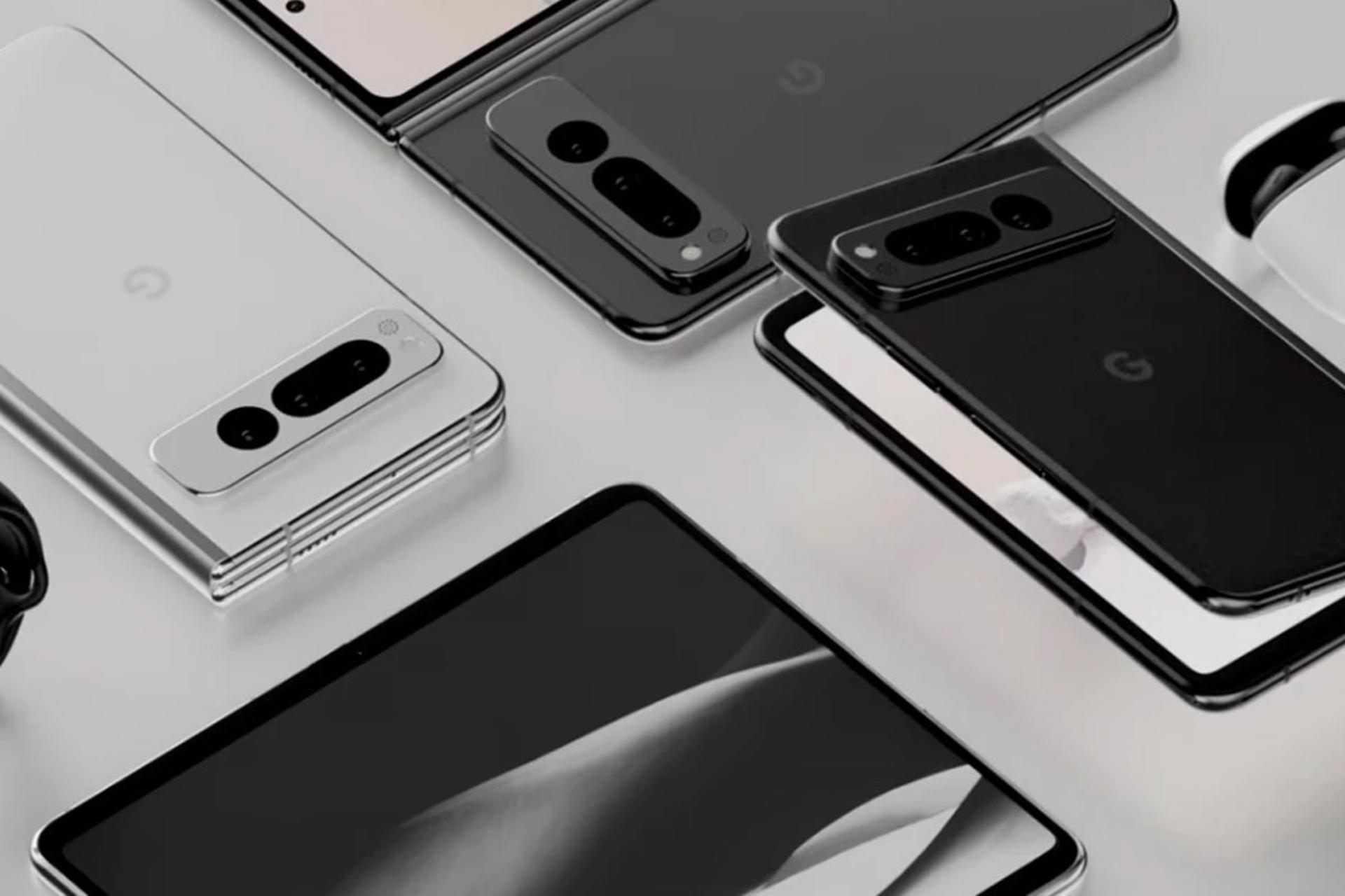 رندر غیررسمی پیکسل فولد گوگل Pixel Fold گوشی تاشدنی از نمای پشت