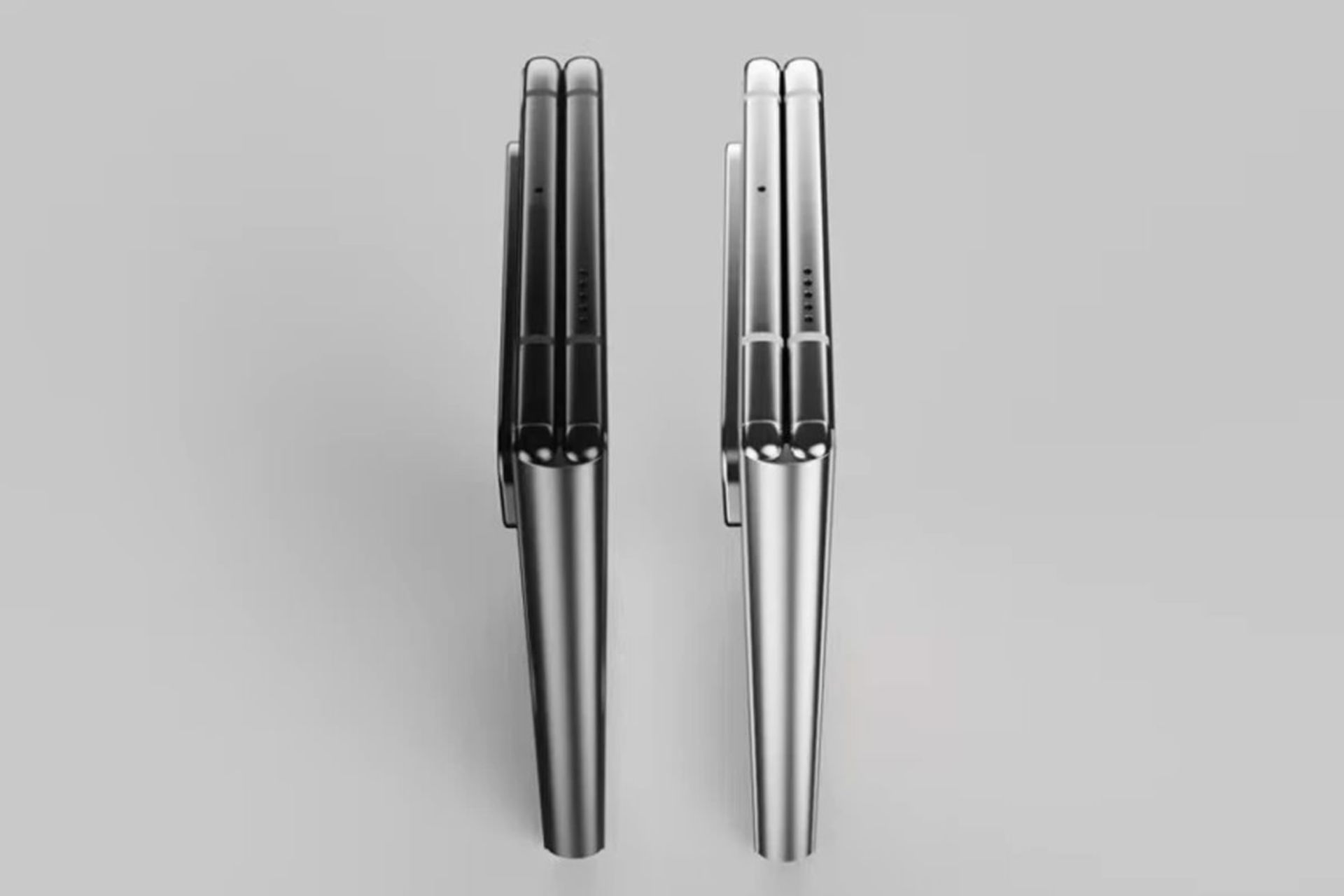 پیکسل فولد گوگل در حالت بسته از نمای نیم رخ رندر غیررسمی