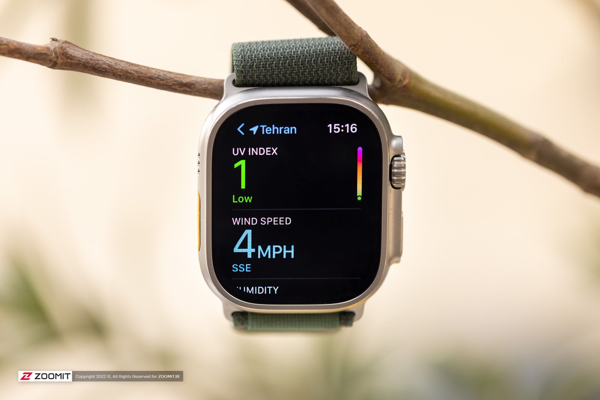 مرجع متخصصين ايران اپليكيشن آب‌وهوا اپل واچ اولترا / Apple watch ultra weather app