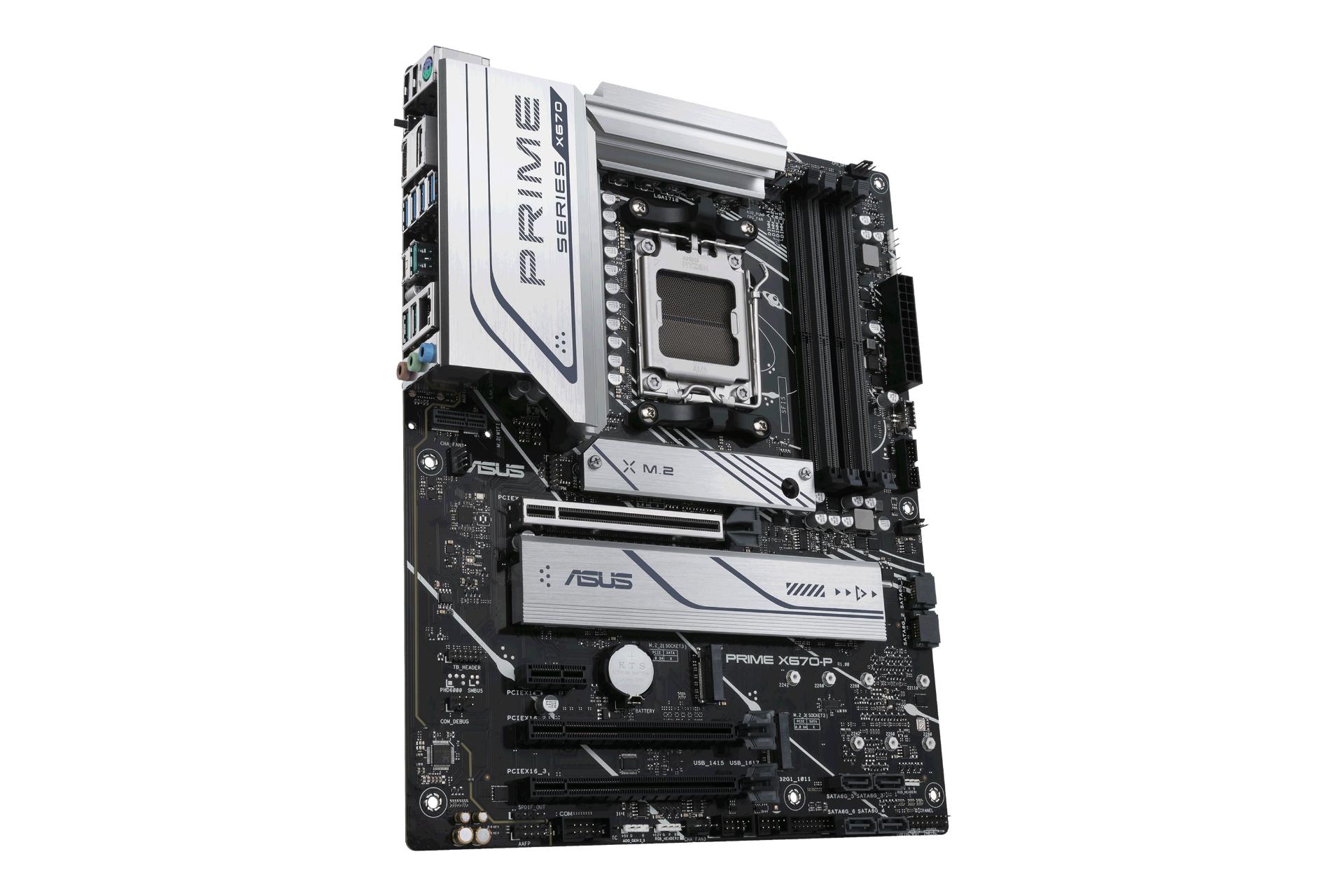 نمای کناری مادربرد ایسوس ASUS PRIME X670-P