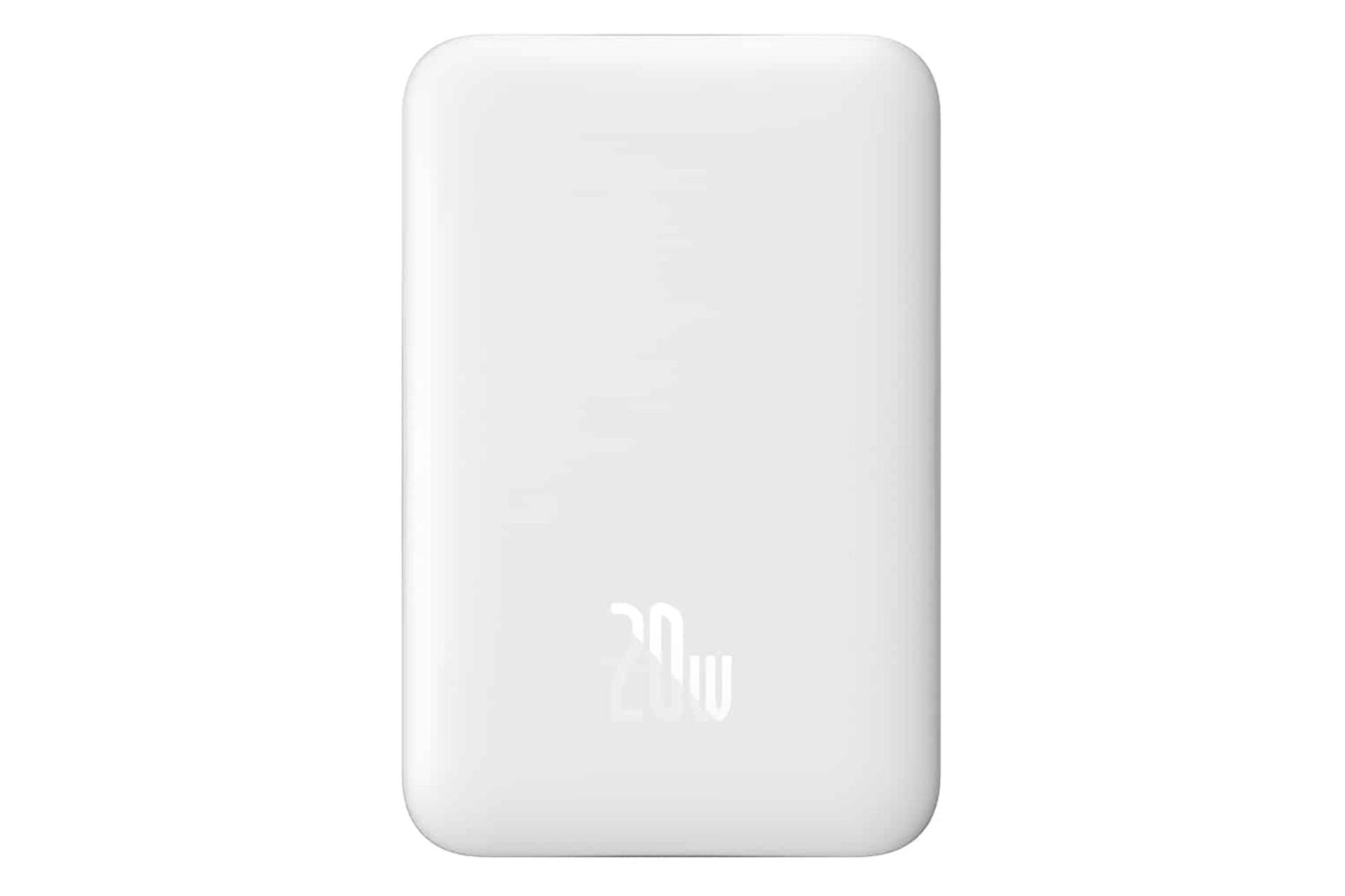 پاور بانک باسئوس Magnetic Mini سفید
