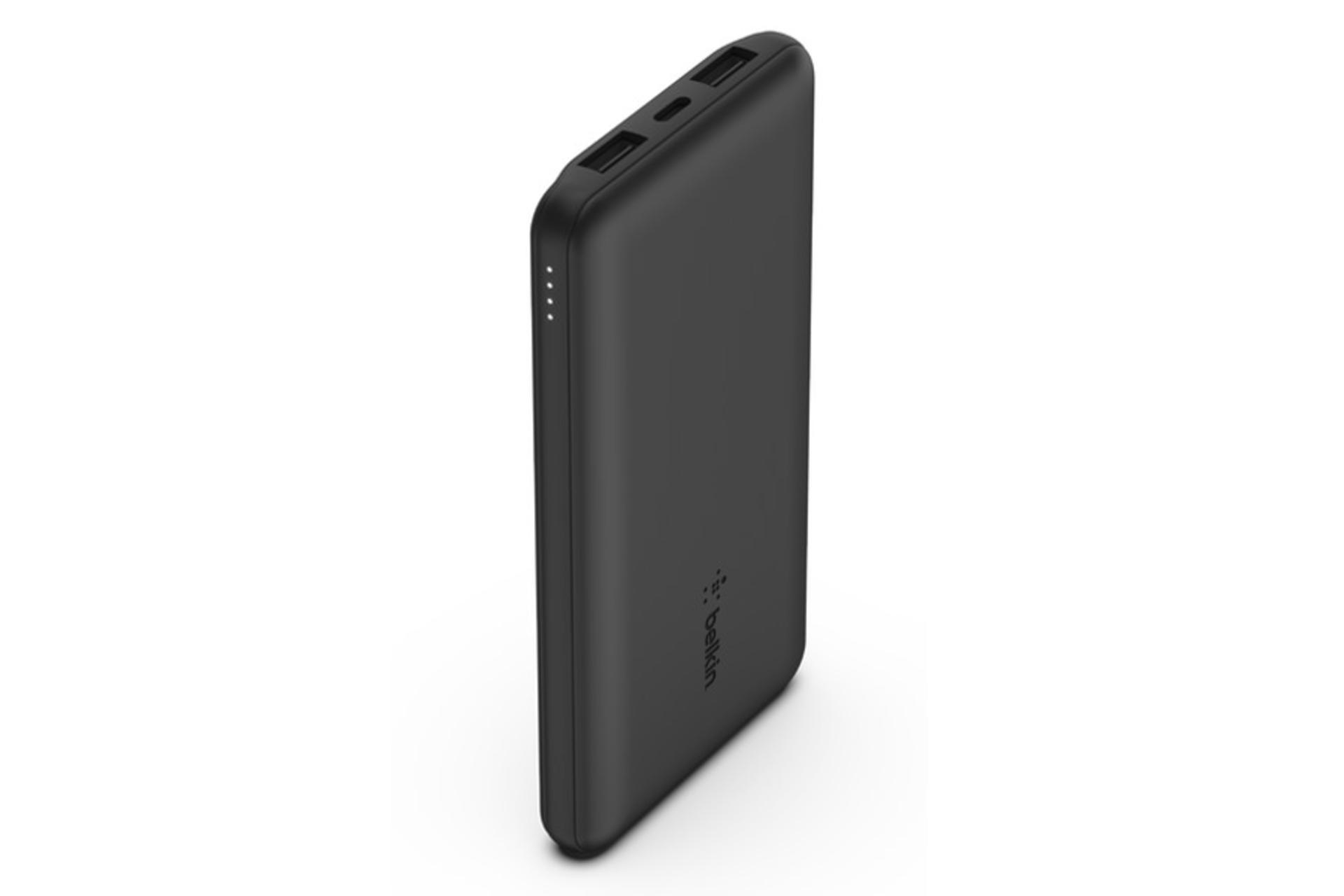 نشانگر LED و نمای چپ پاور بانک بلکین BoostCharge BPB011btBK