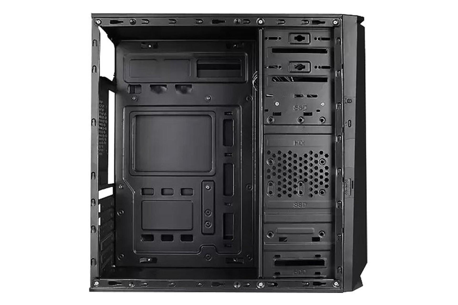 نمای داخل از چپ کیس کامپیوتر بیاند BC-710