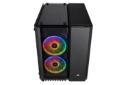 نیمرخ بالا و جلو کیس کامپیوتر کورسیر Crystal Series 280X RGB