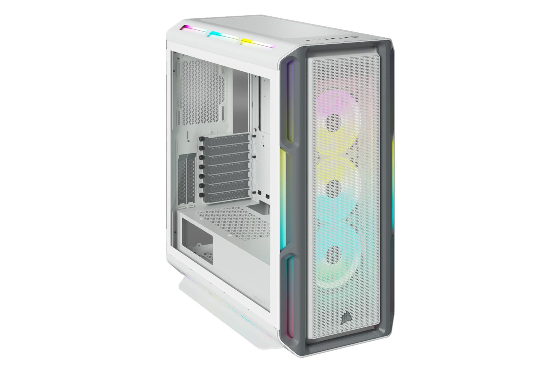نیمرخ جلو و چپ کیس کامپیوتر کورسیر iCUE 5000T RGB