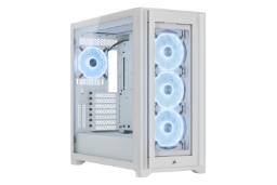 نیمرخ جلو و چپ کیس کامپیوتر کورسیر iCUE 5000X RGB QL Edition