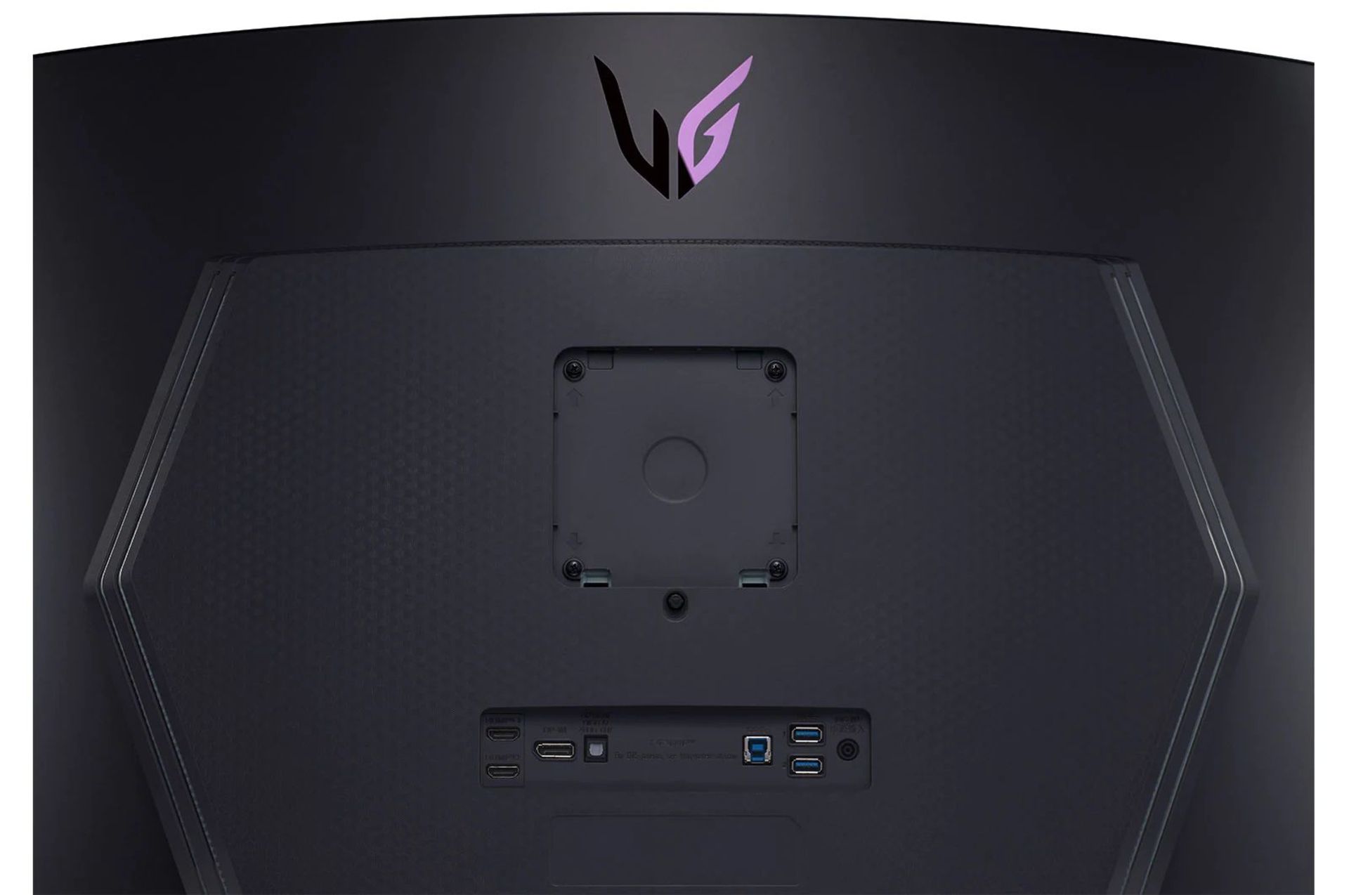 نمای پشتی مانیتور فوق عریض OLED‌ال جی