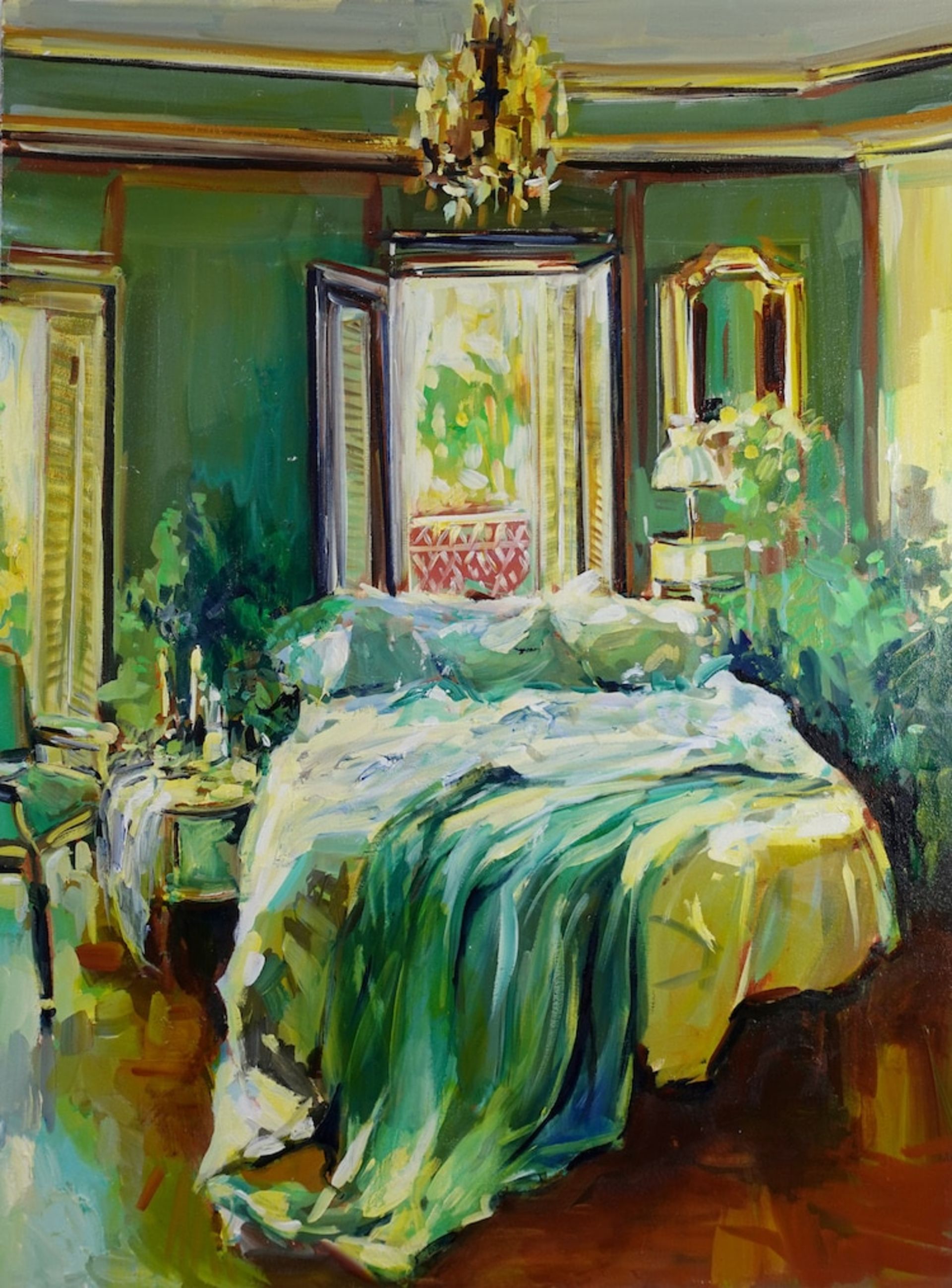 نقاشی‌های رنگ روغن از فضای داخلی