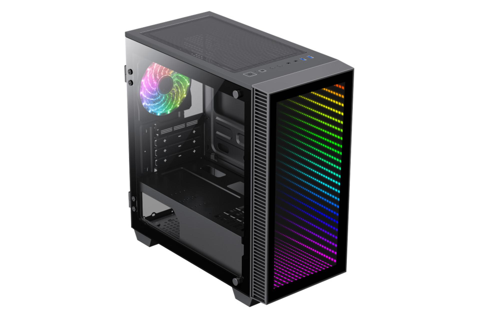 نمای چپ کیس کامپیوتر گیم مکس MINI Abyss H608