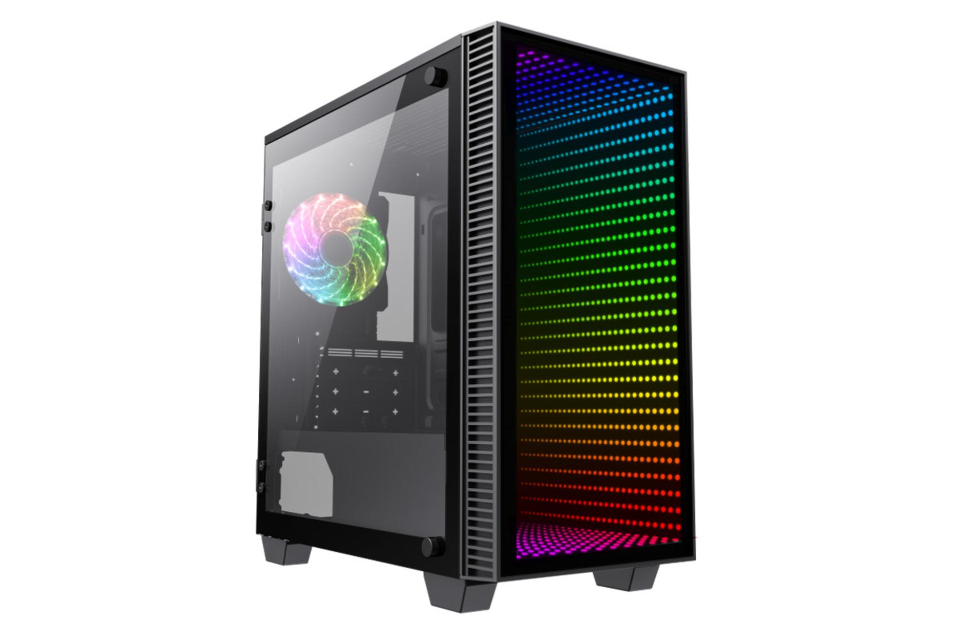 نمای جانبی کیس کامپیوتر گیم مکس MINI Abyss H608