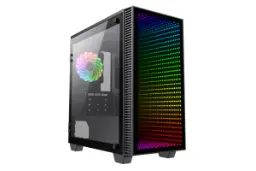 نمای جانبی کیس کامپیوتر گیم مکس MINI Abyss H608