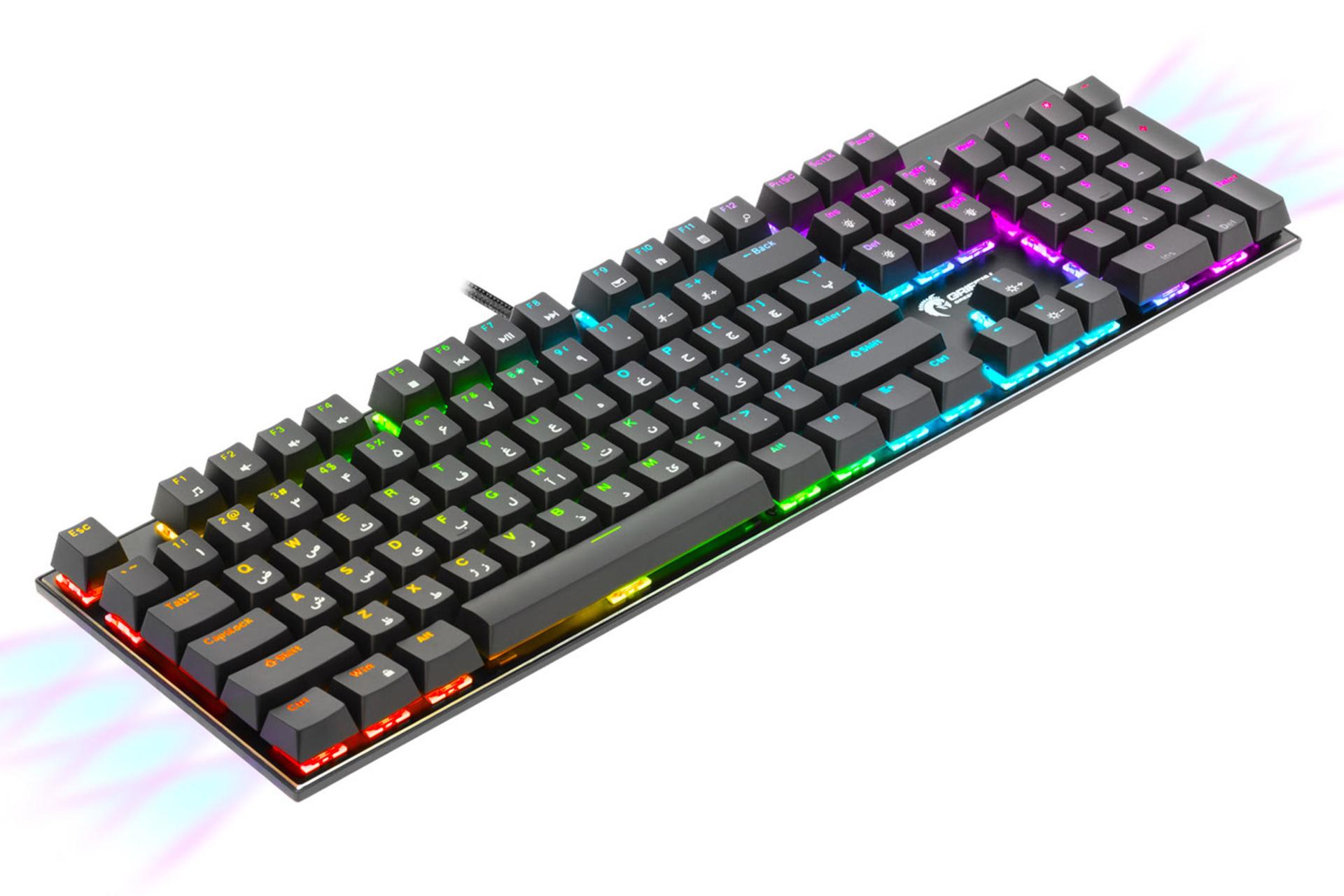 نیمرخ بالا و چپ کیبورد گرین GK802 RGB