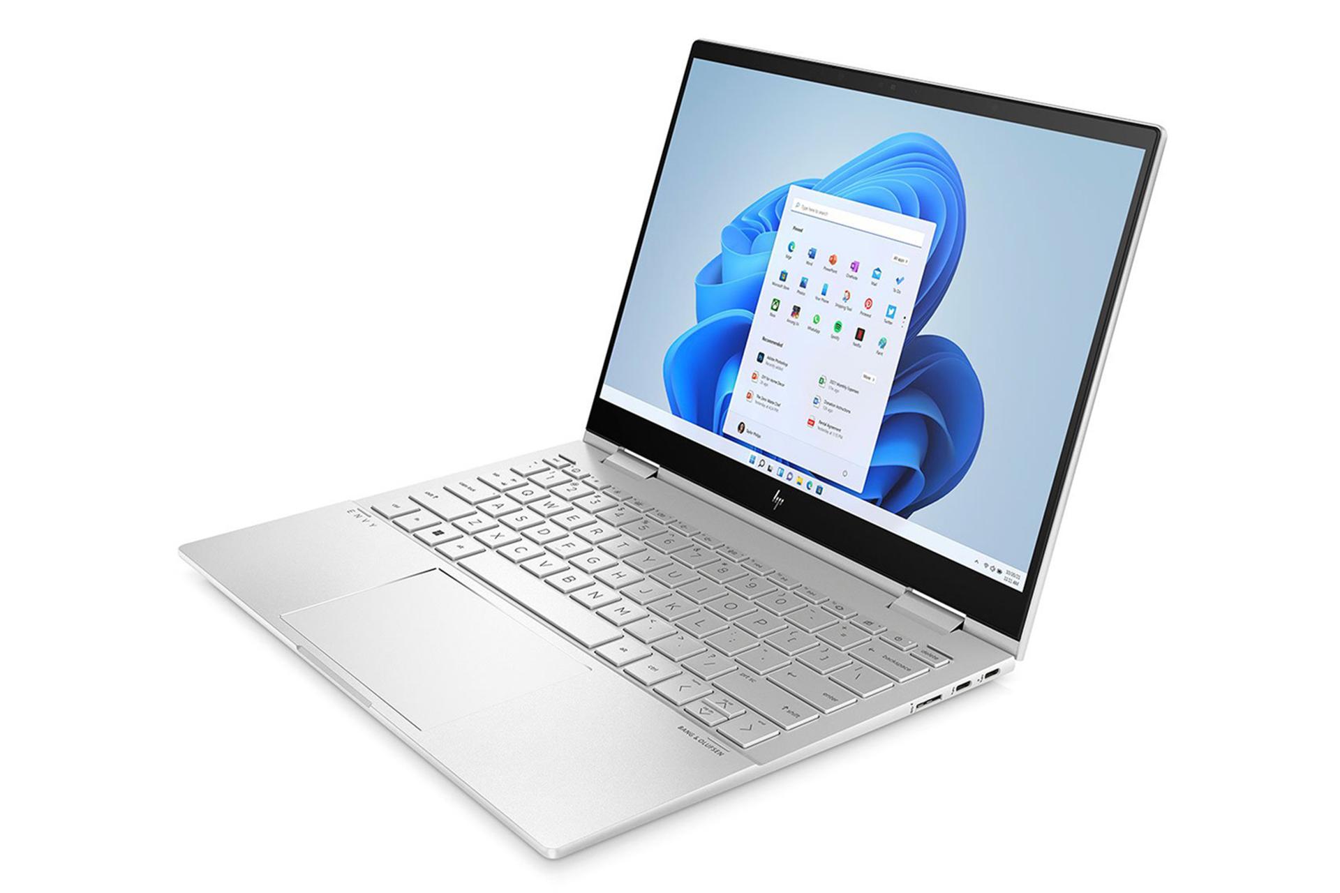 نمای نیمرخ راست لپ تاپ اچ پی Envy X360 13-BF0013 و نمایش درگاه‌های لبه‌ی سمت راست
