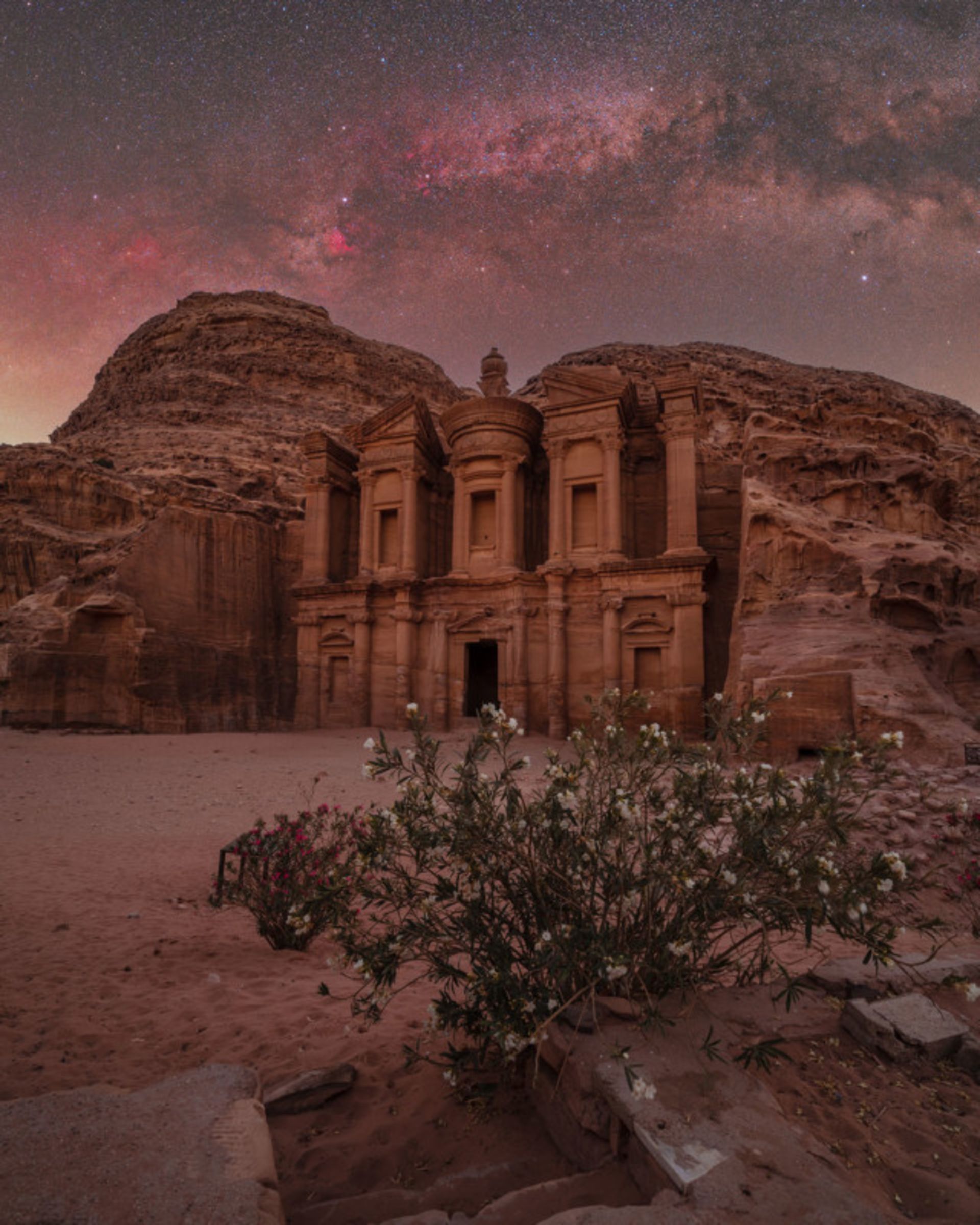 رآسمان زیبای شب بر فراز اردن