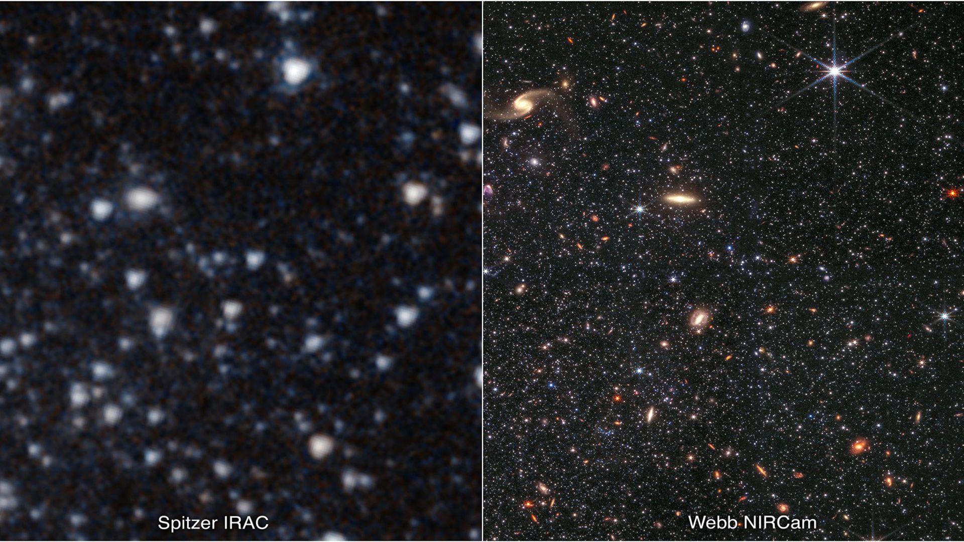 تصاویر تلسکوپ جیمز وب و اسپیتزر ناسا از کهکشان WLM