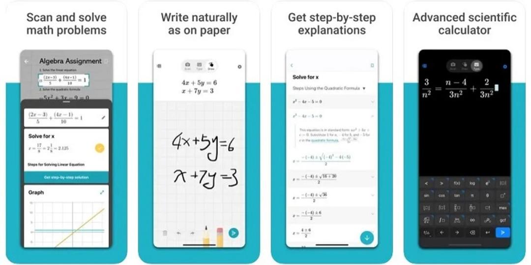بهترین ماشین حساب های iOS اپلیکیشن Microsoft Math Solver