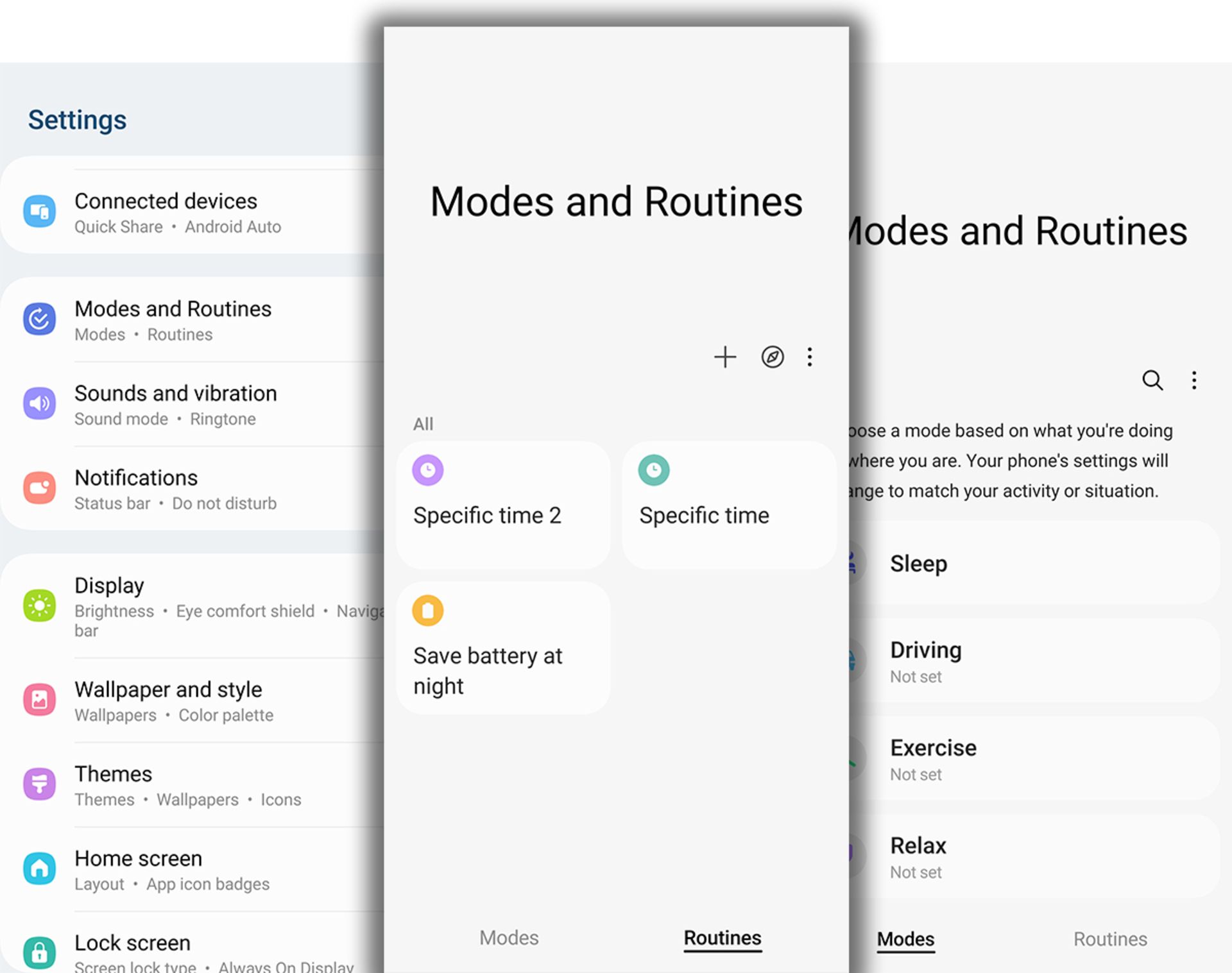 modes and routines