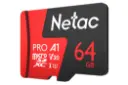 نمای راست کارت حافظه نتاک microSDXC ظرفیت 64 گیگابایت مدل P500 Extreme Pro V30 A1