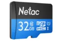 نمای چپ کارت حافظه نتاک microSDXC ظرفیت 32 گیگابایت