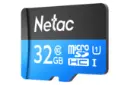 نمای راست کارت حافظه نتاک microSDXC ظرفیت 32 گیگابایت