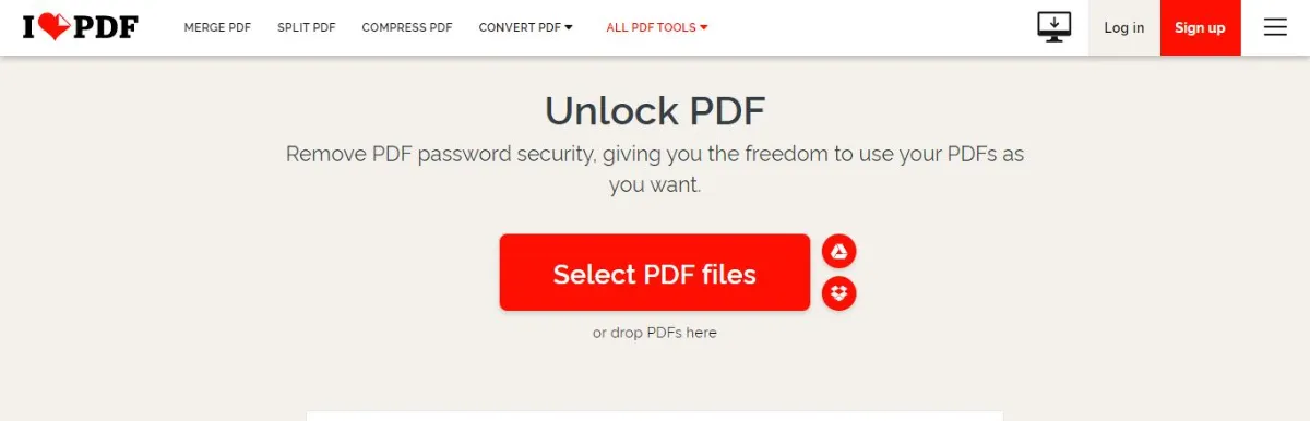 سایت حذف پسورد از فایل PDF