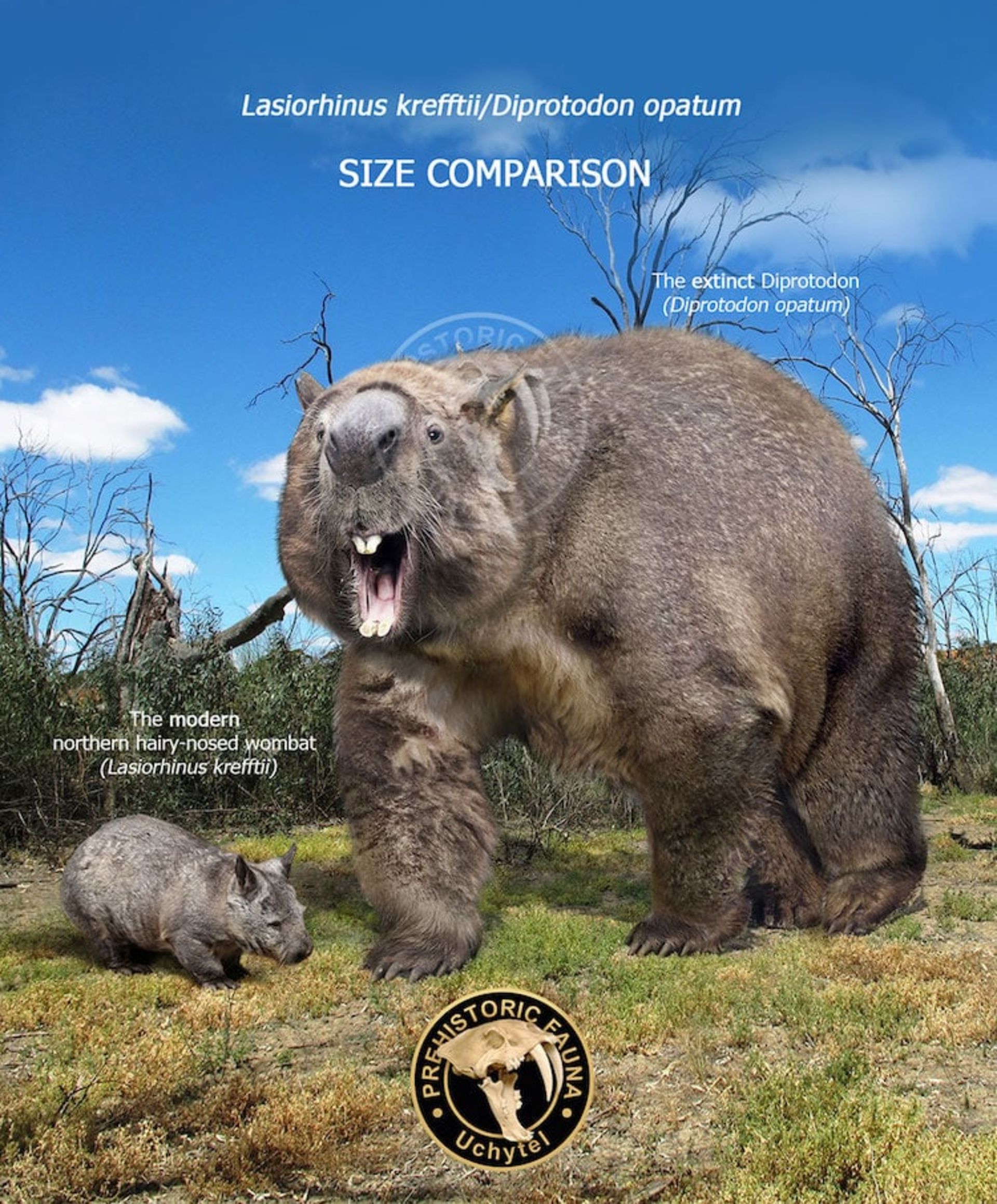 تفاوت اندازه بین حیوانات ماقبل تاریخ و نوادگان مدرن آن‌ها