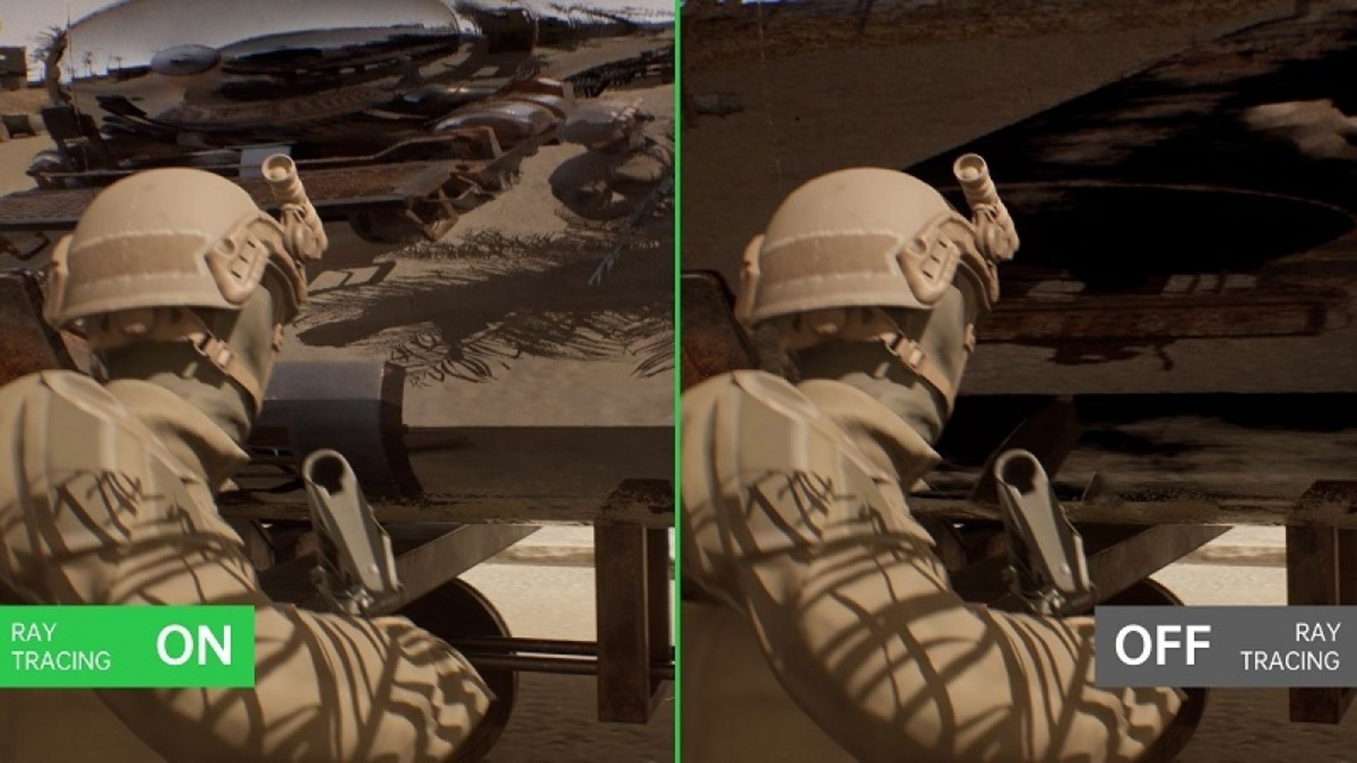 تأثیر رهگیری پرتو در اجرای بازی Camp Guard اوپو