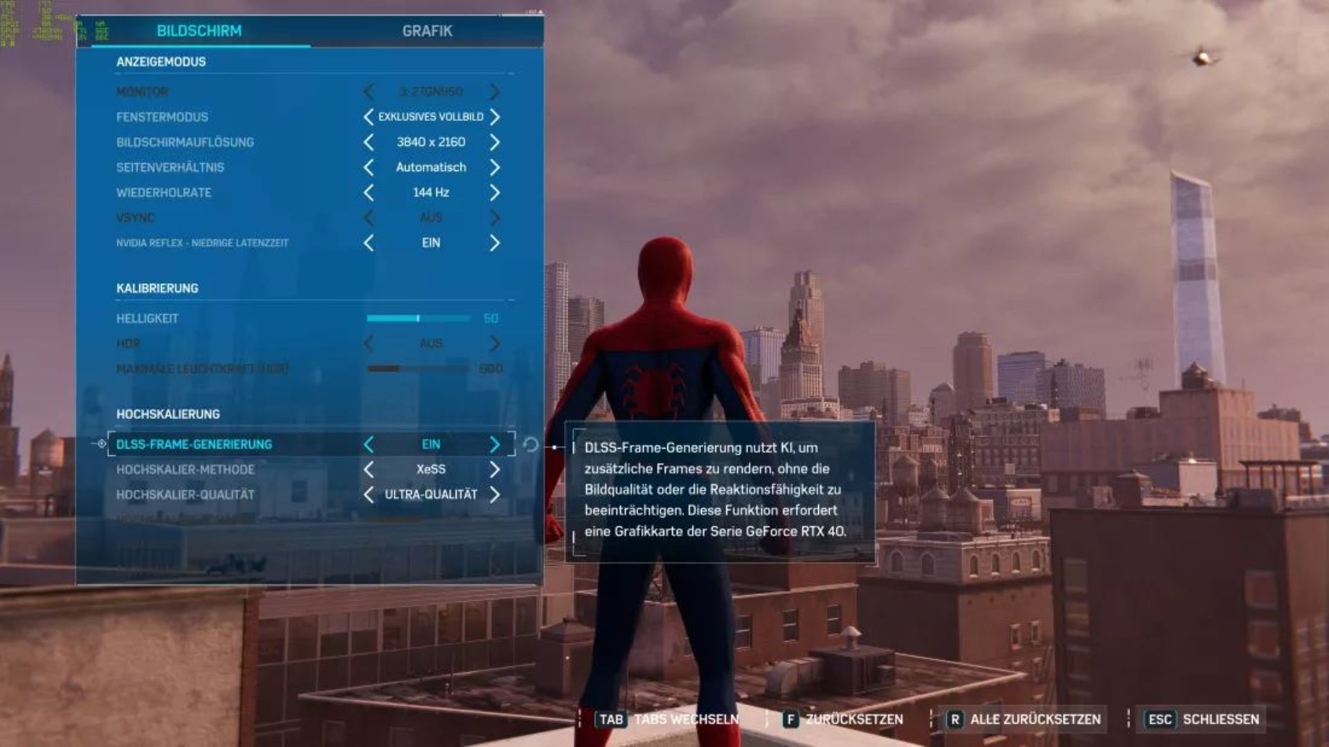 اجرای بازی اسپایدر من با DLSS 