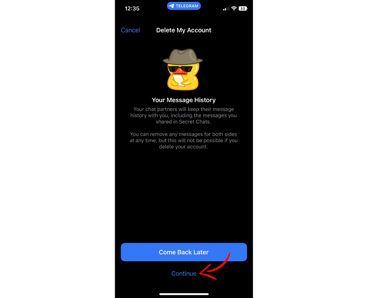 استیکر جوجه در تلگرام آی او اس آیفون Telegram