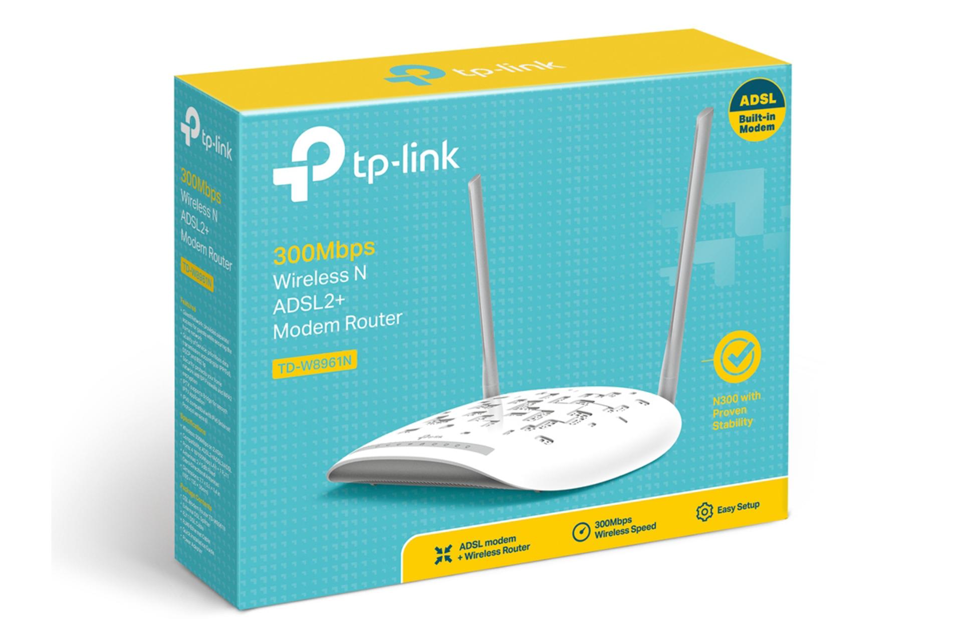 بسته بندی مودم - روتر تی پی لینک tp-link TD-W8961N V4