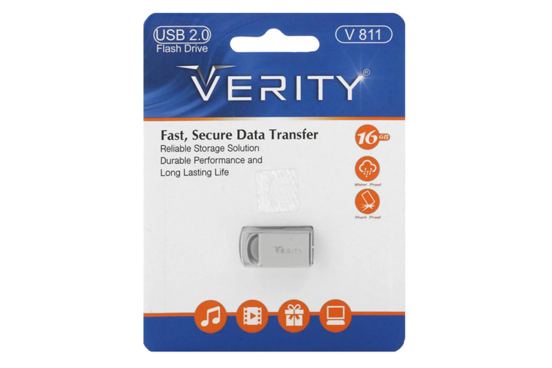 جعبه فلش مموری وریتی V811 ظرفیت 16 گیگابایت