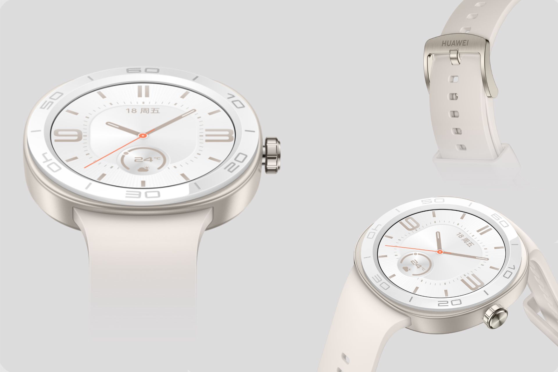 بدنه و بند ساعت هوشمند Watch GT Cyber به رنگ سفید