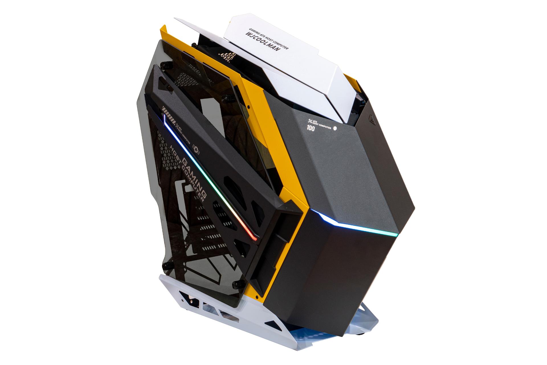 نمای روبرو و چپ کیس کامپیوتر دبلیو جی کولمن SOUL BATTLESHIP