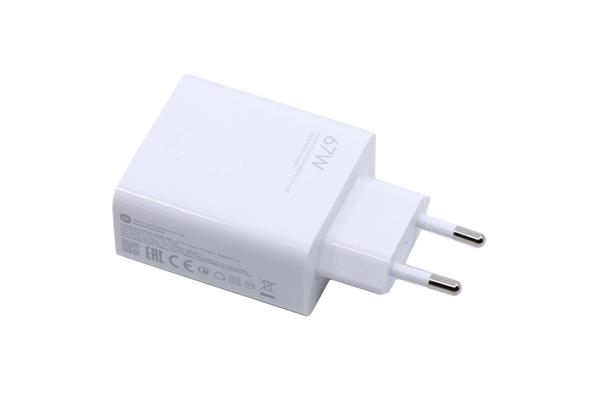 نمای جانبی شارژر شیائومی MDY-12-EH 67W