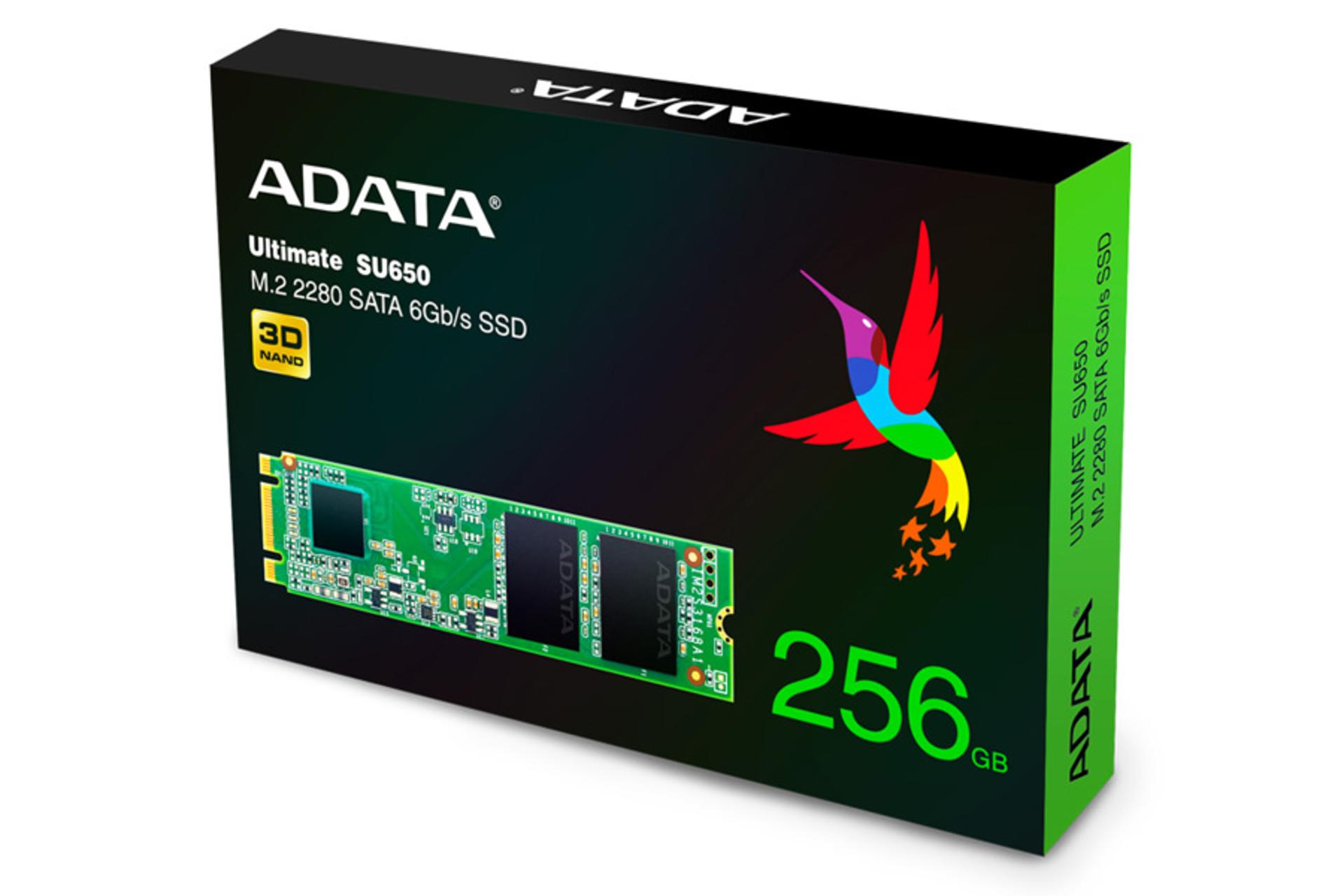 SSD ای دیتا Ultimate SU650 SATA M.2 ظرفیت 256 گیگابایت