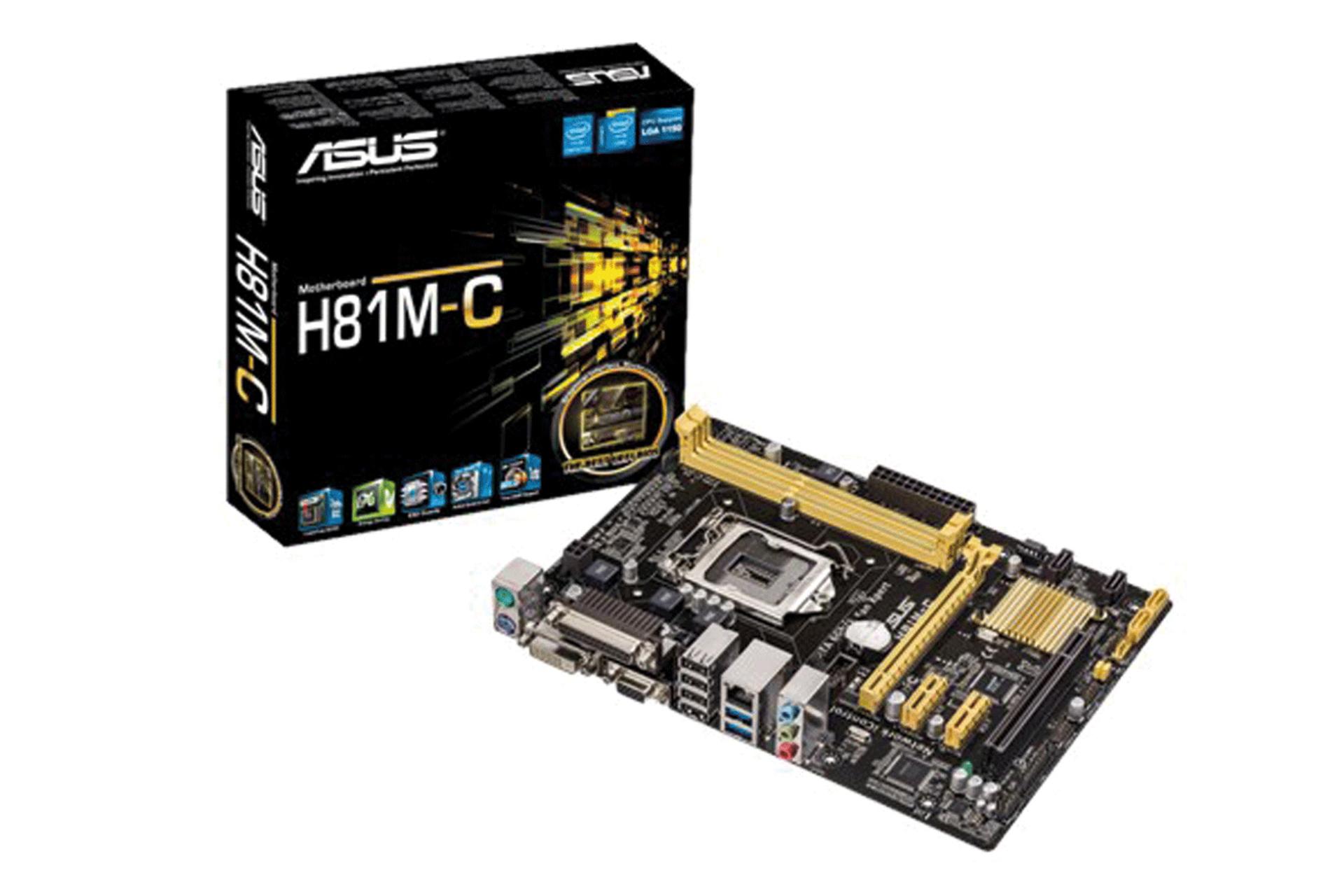 بسته بندی مادربرد ایسوس ASUS H81M-C