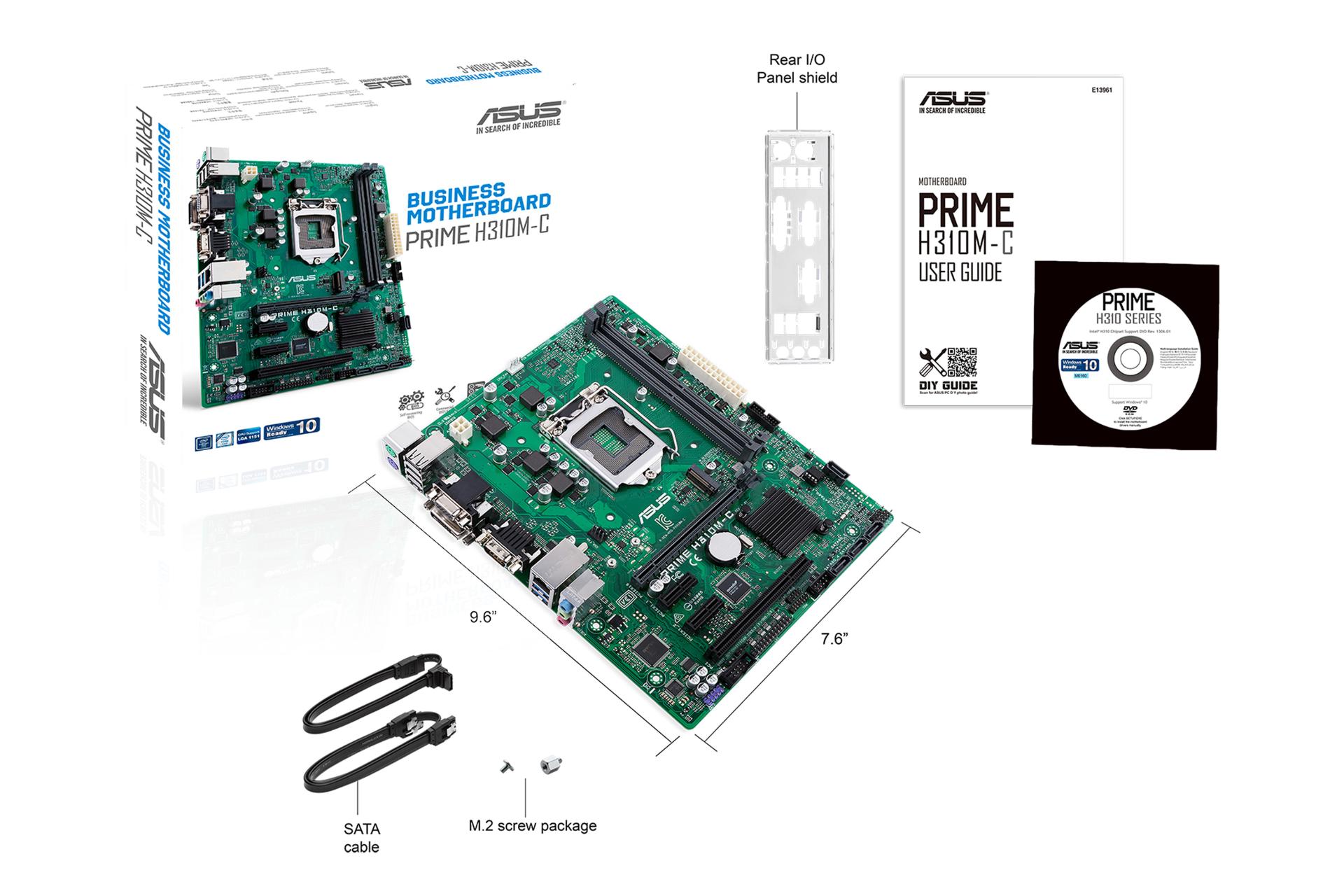 اقلام همراه مادربرد ایسوس ASUS PRIME H310M-C