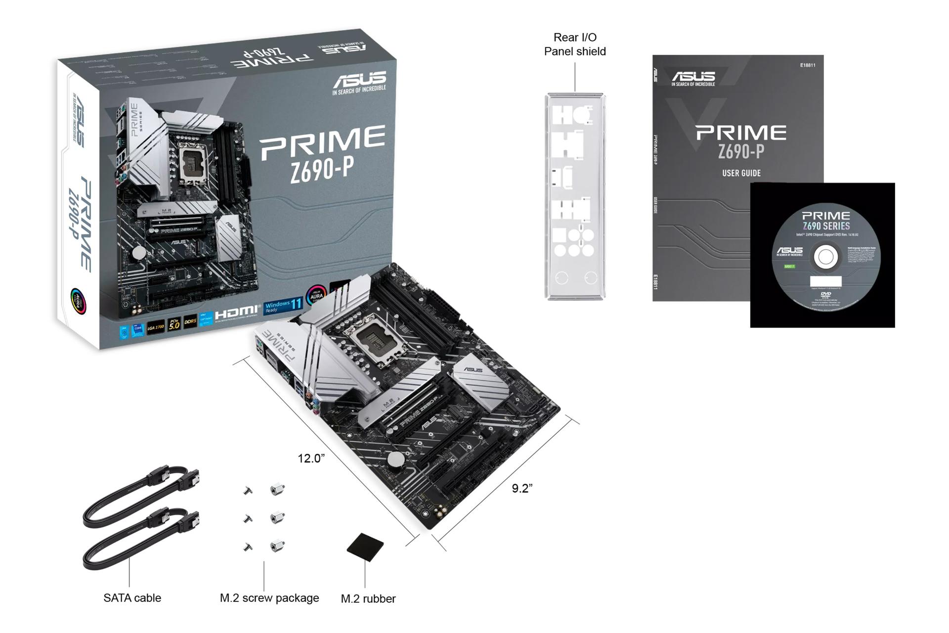 اقلام همراه مادربرد ایسوس ASUS PRIME Z690-P