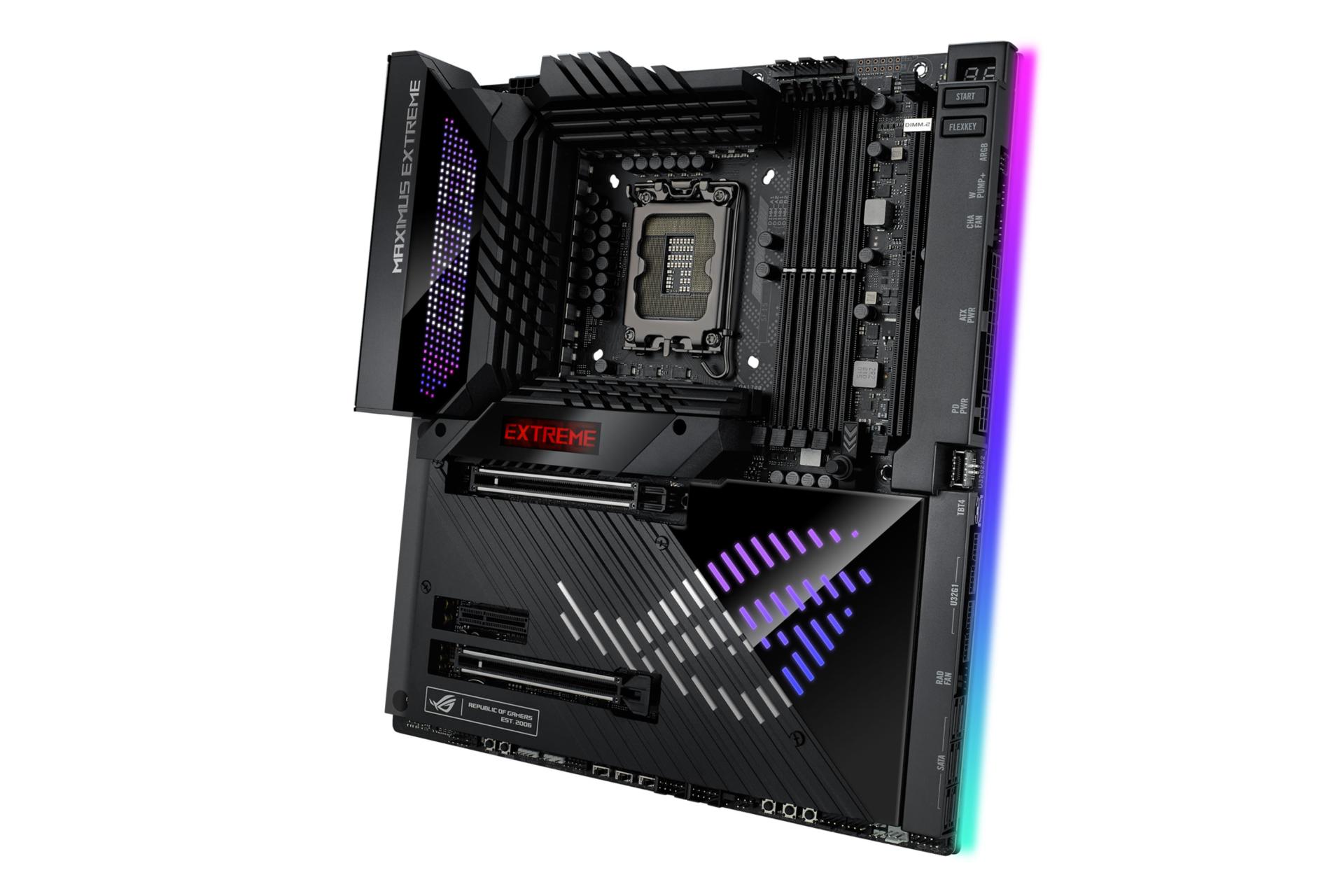 نمای کناری مادربرد ایسوس ASUS ROG MAXIMUS Z790 EXTREME